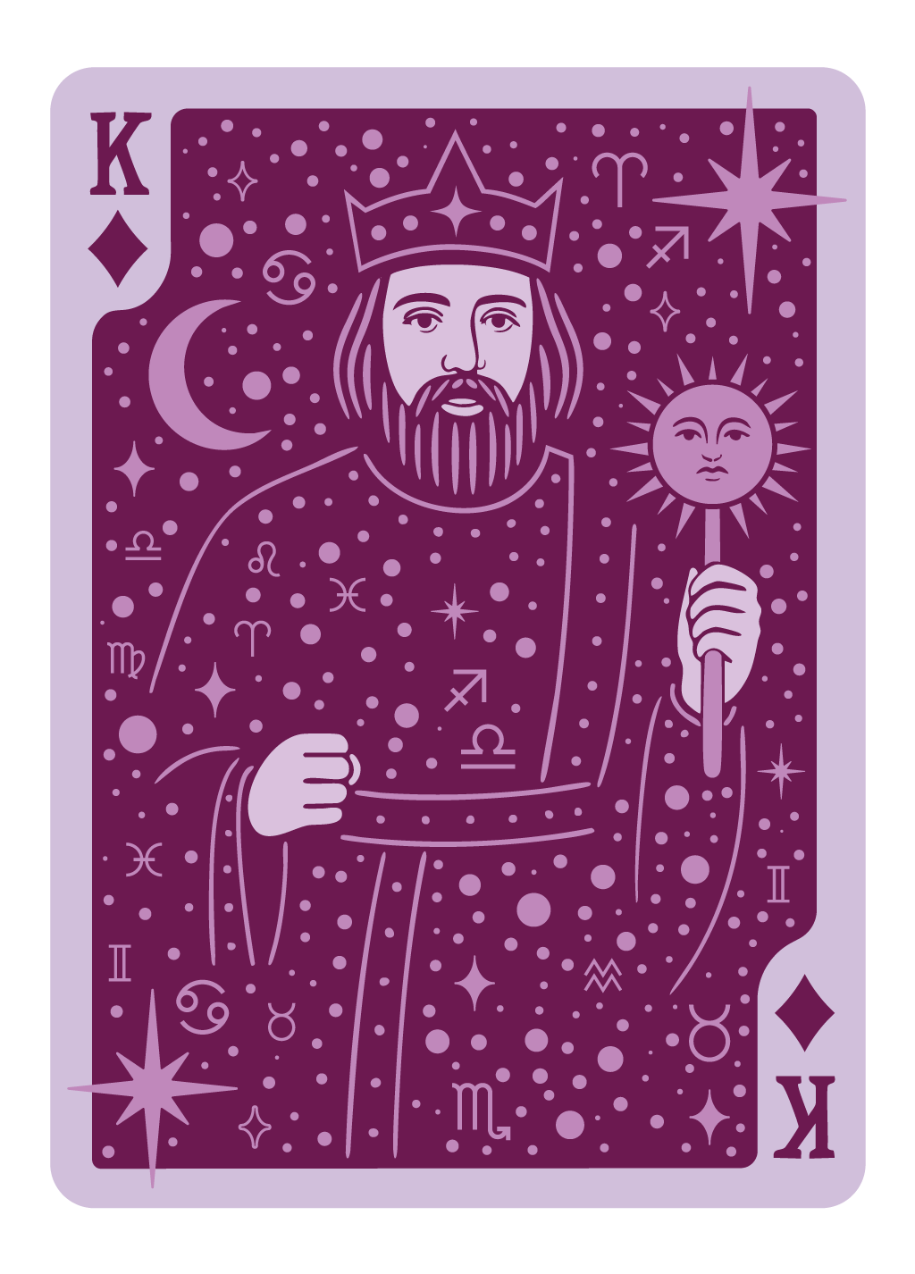 COURT CARD | FACE UP - KING OF DIAMONDS | #23