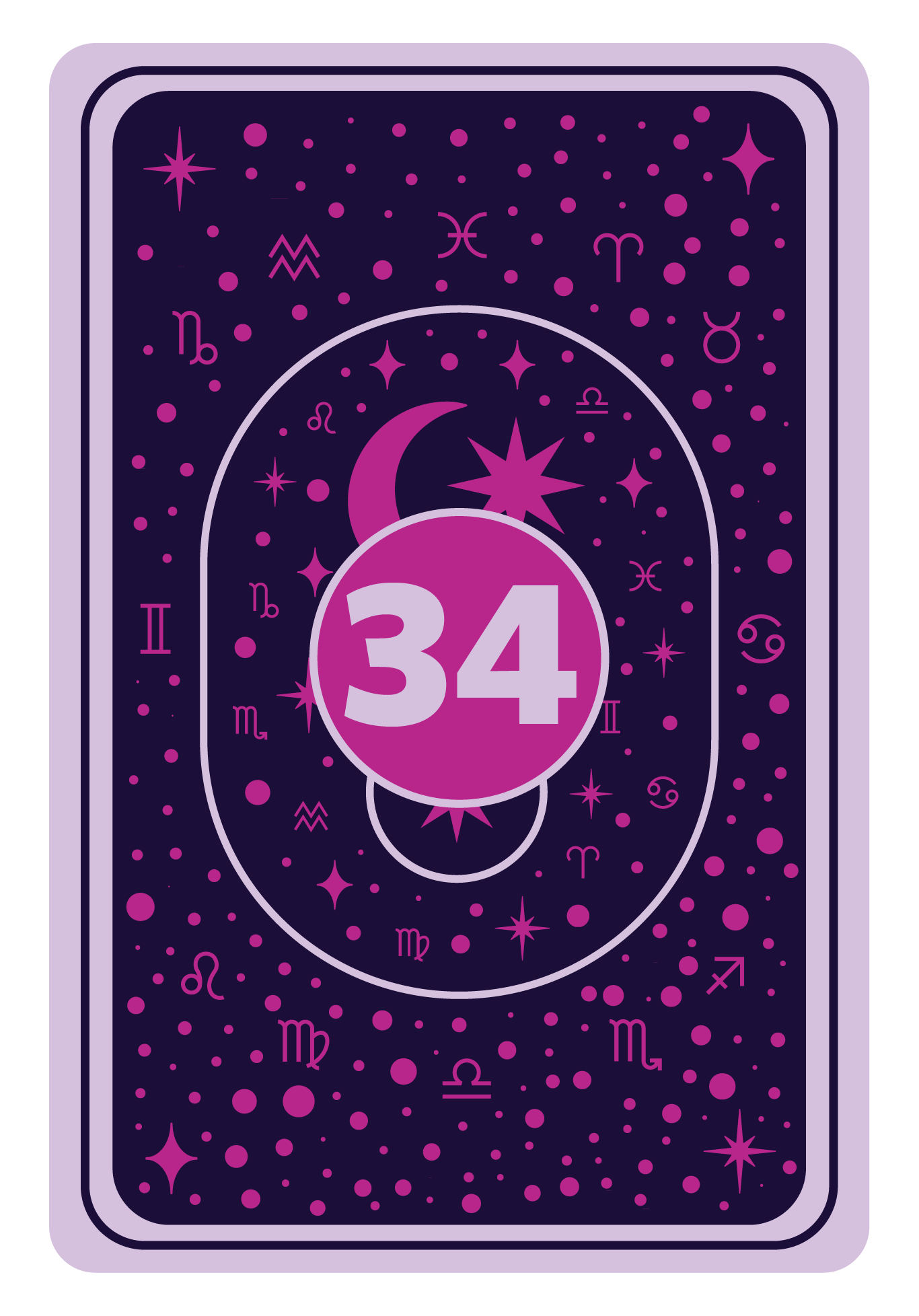 Reverse Side | Queen of Hearts Game Card- 34