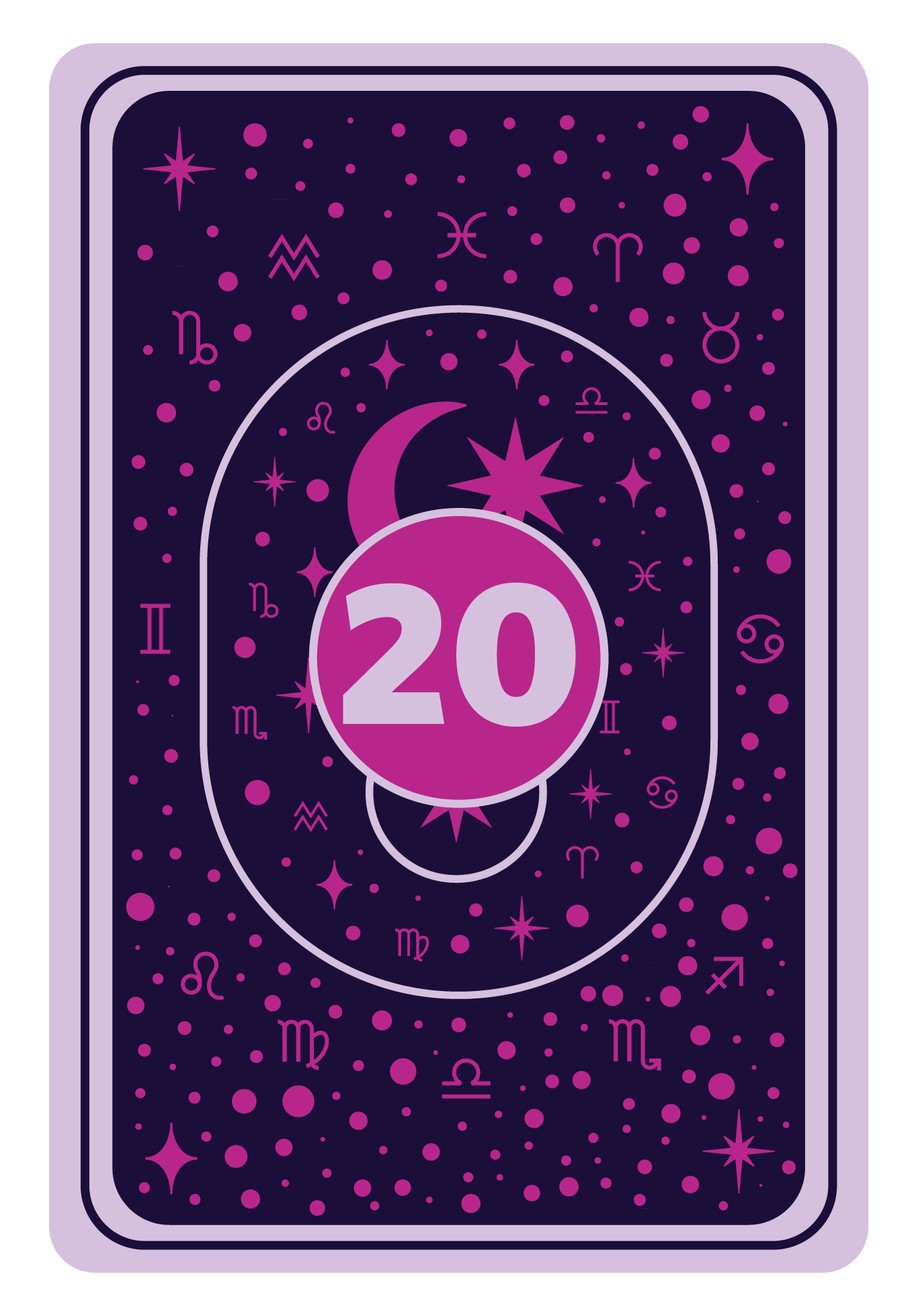 Reverse Side | Queen of Hearts Game Card- 20