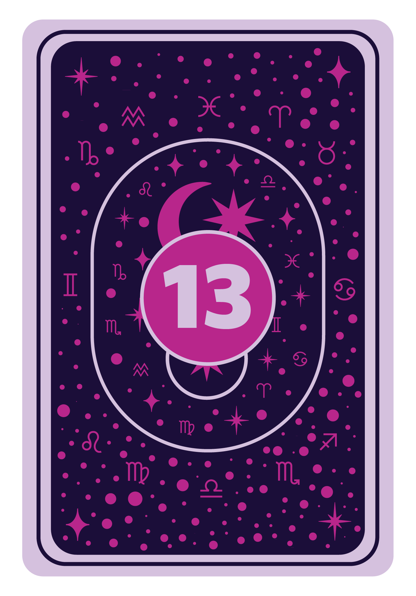 Reverse Side | Queen of Hearts Game Card- 13