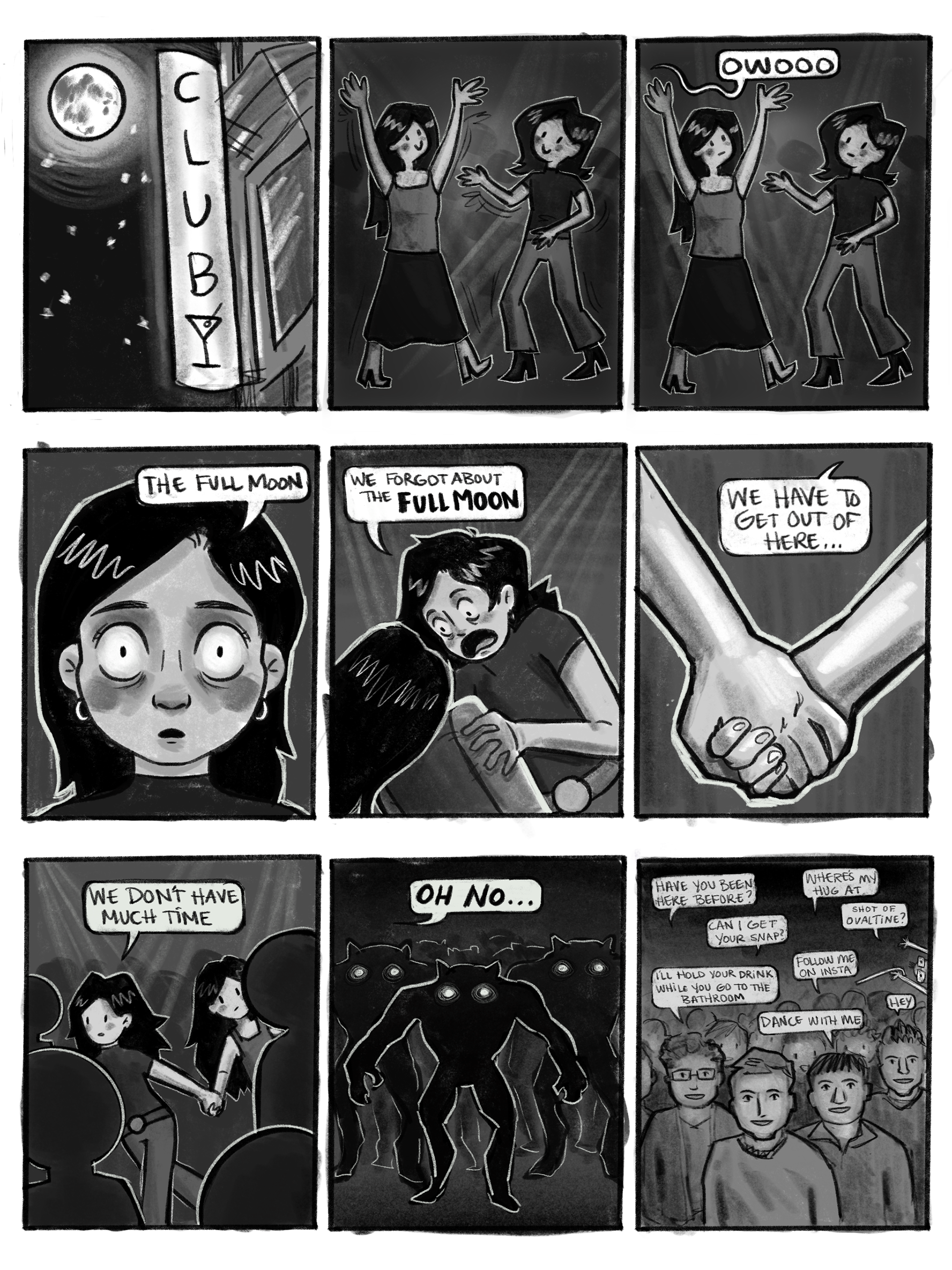 "Full Moon", Procreate, 2024