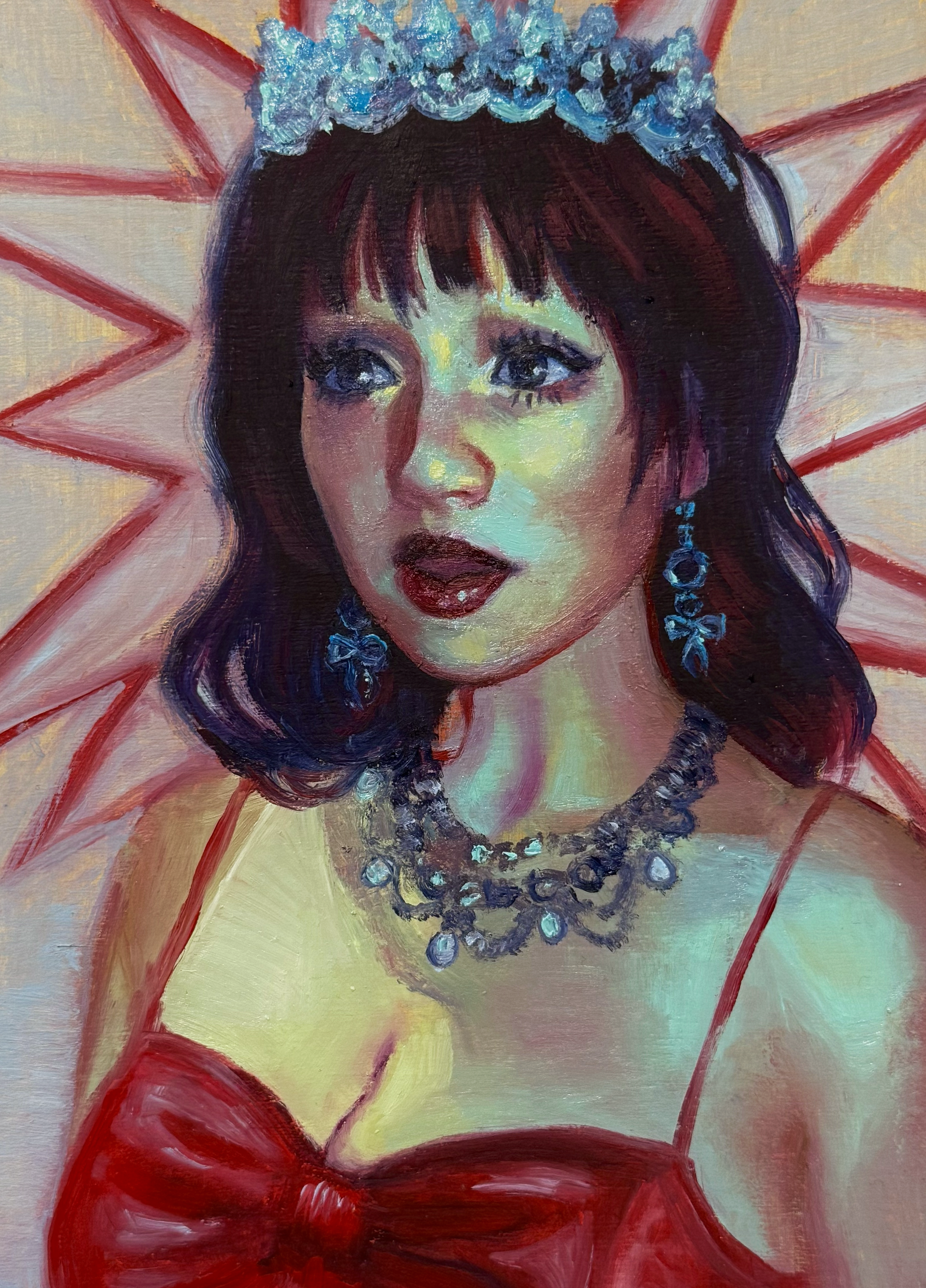"Emma", oil on wood panel, 7x5in, 2026
