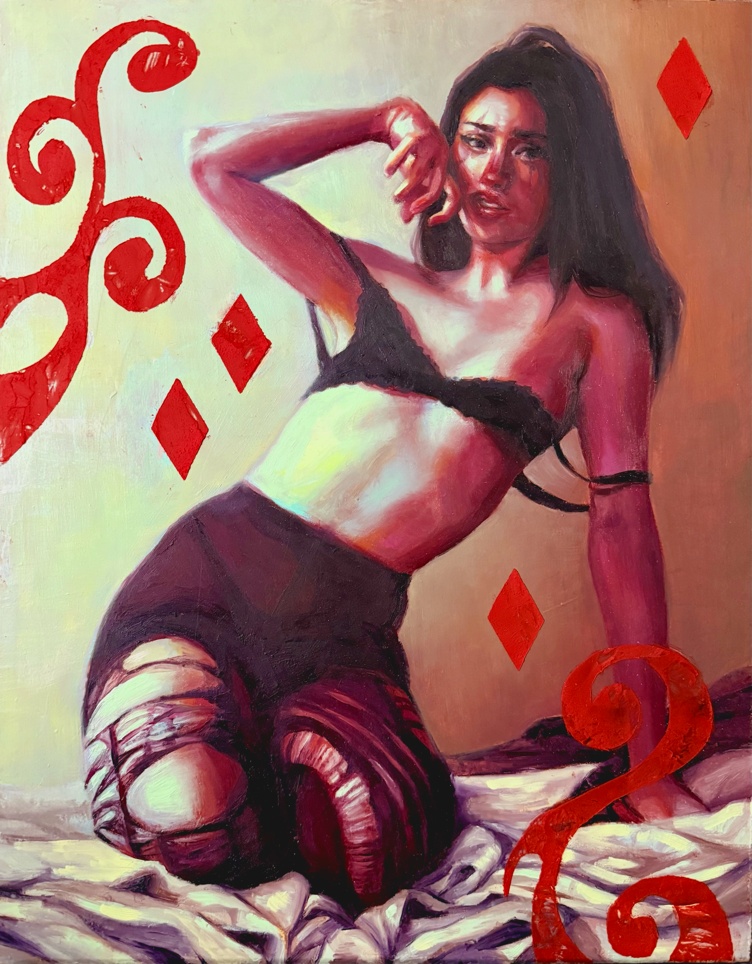 "Removal", oil on wood panel, 12x9in, 2026