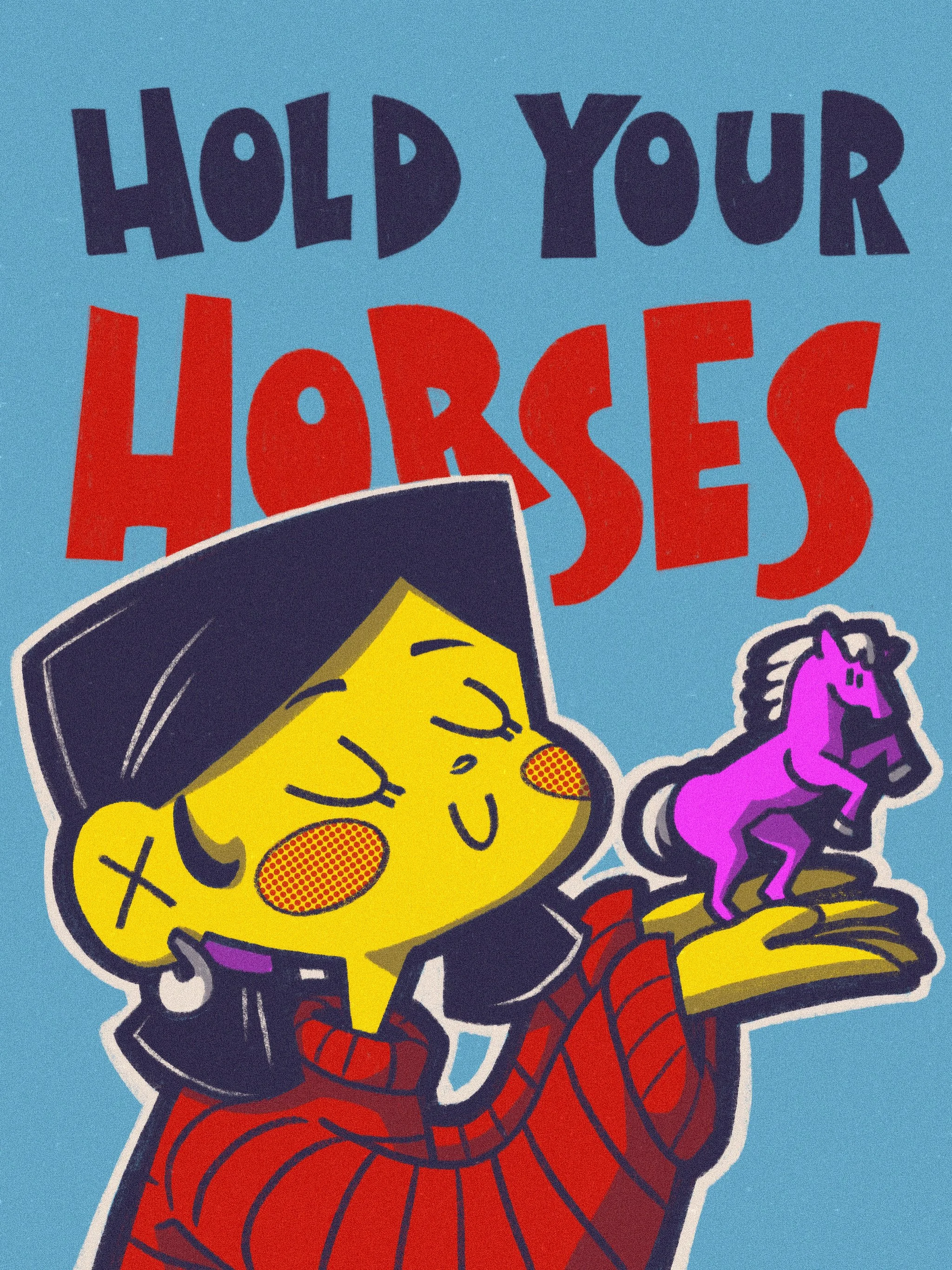 "Hold Your Horses", Procreate, 2025