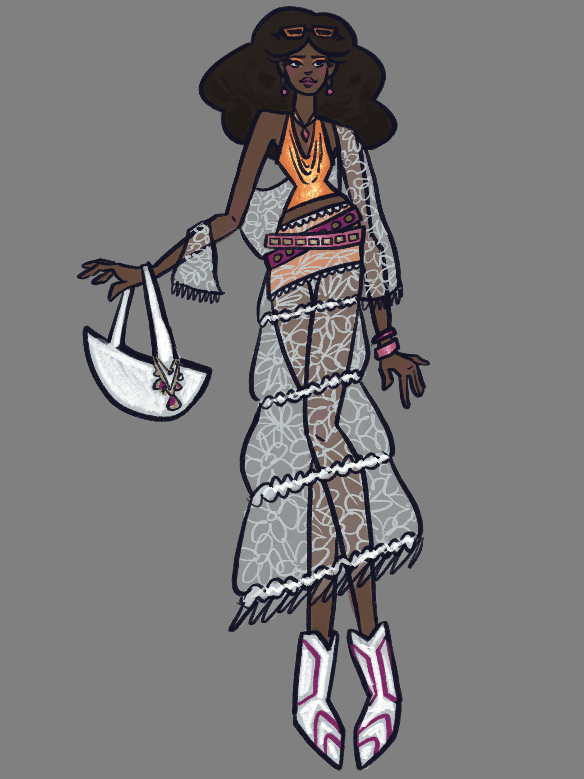 Fashion design, Procreate, 2024