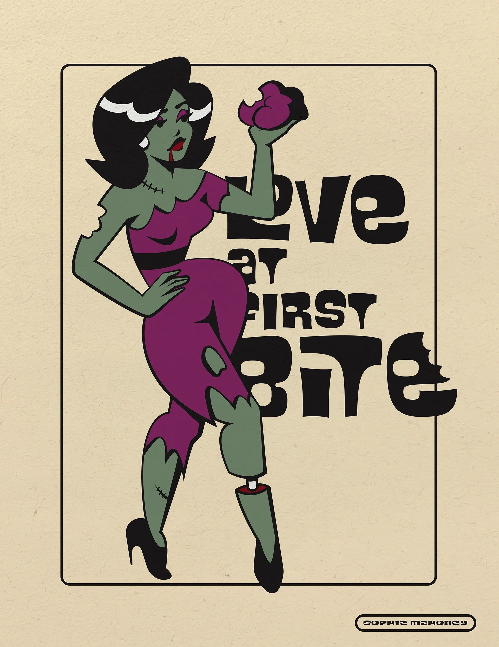 Love at First Bite poster, Illustrator, 2022