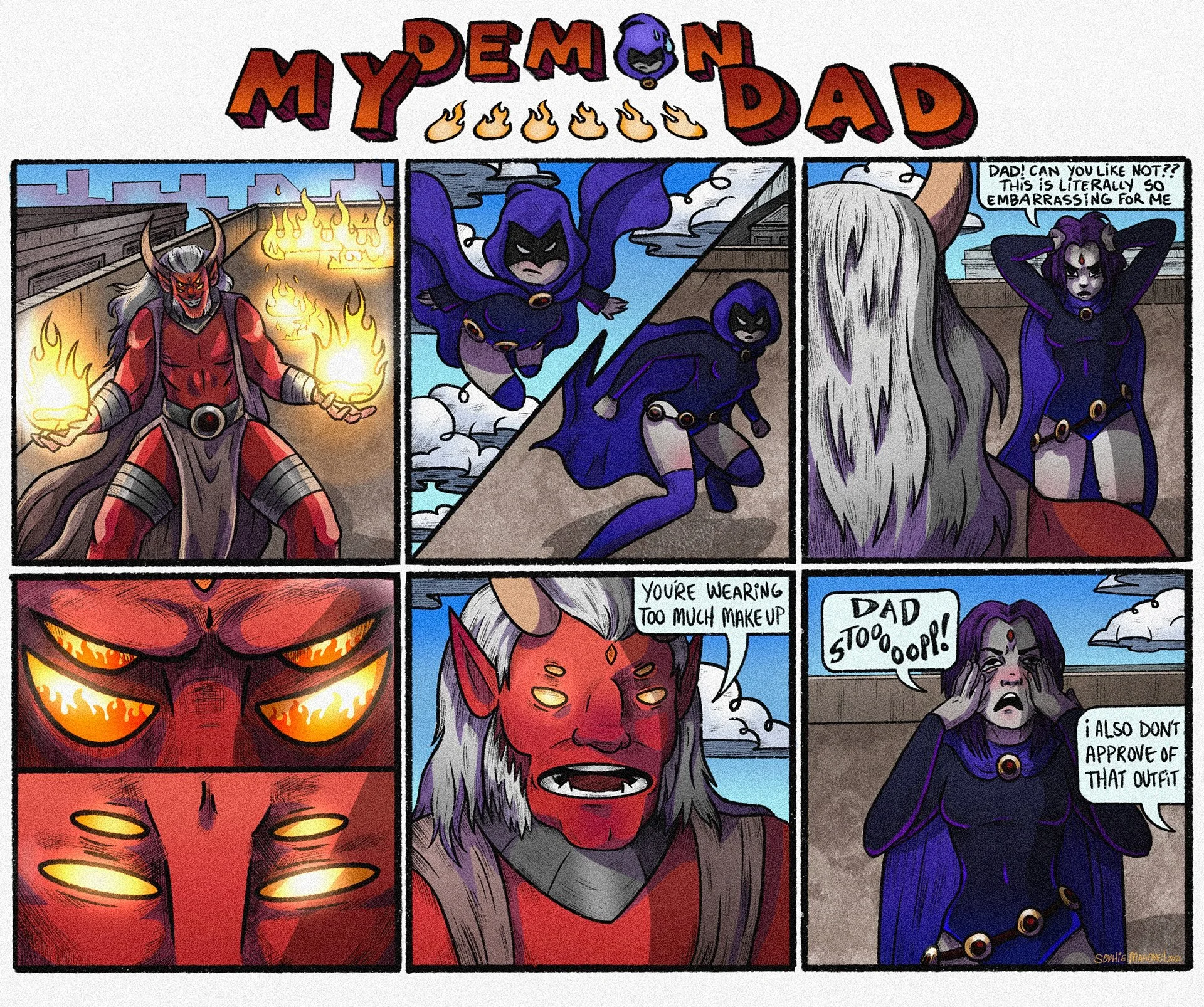 "My Demon Dad", Procreate, 2021