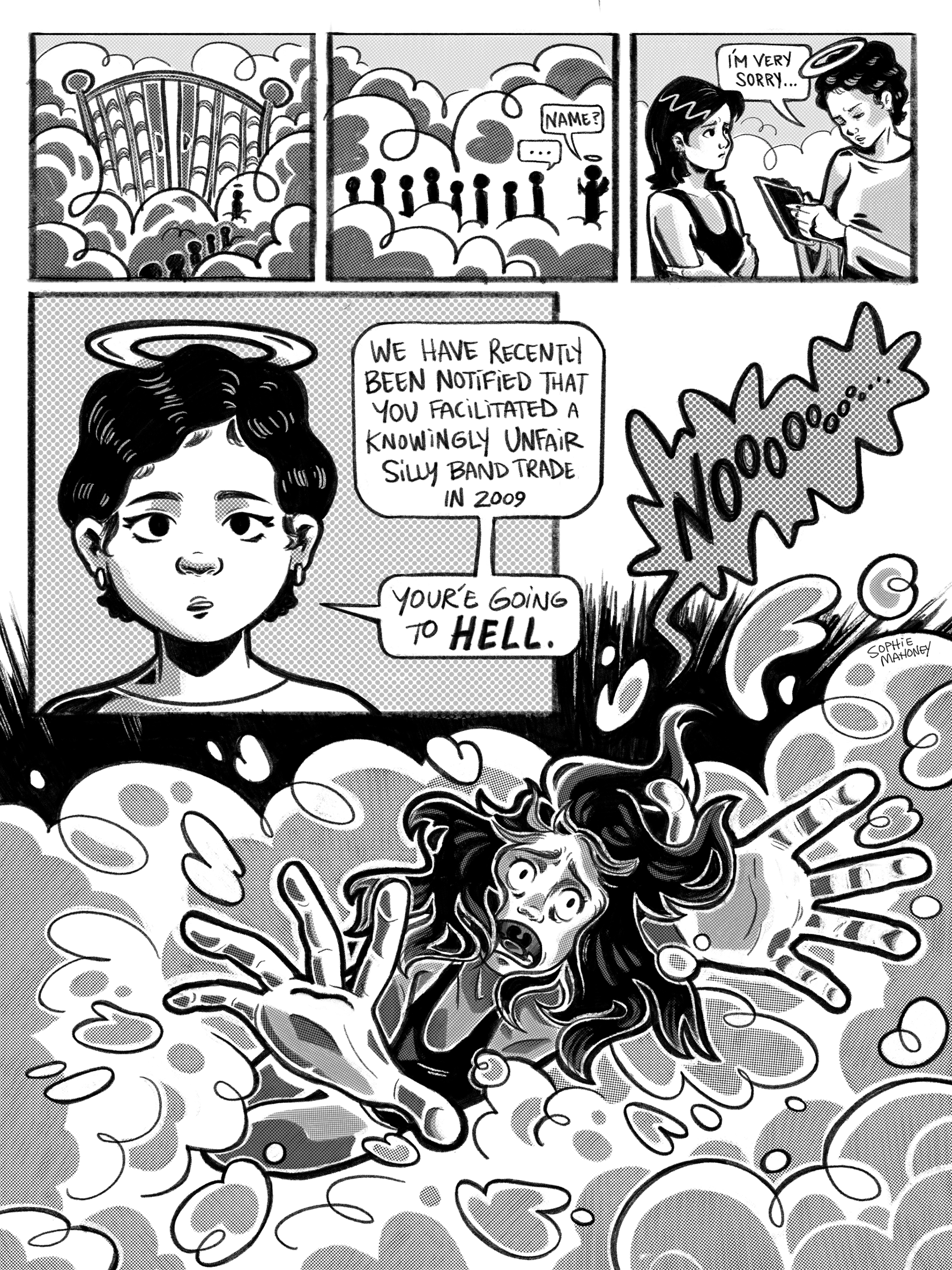 "Going to Hell", Procreate, 2024