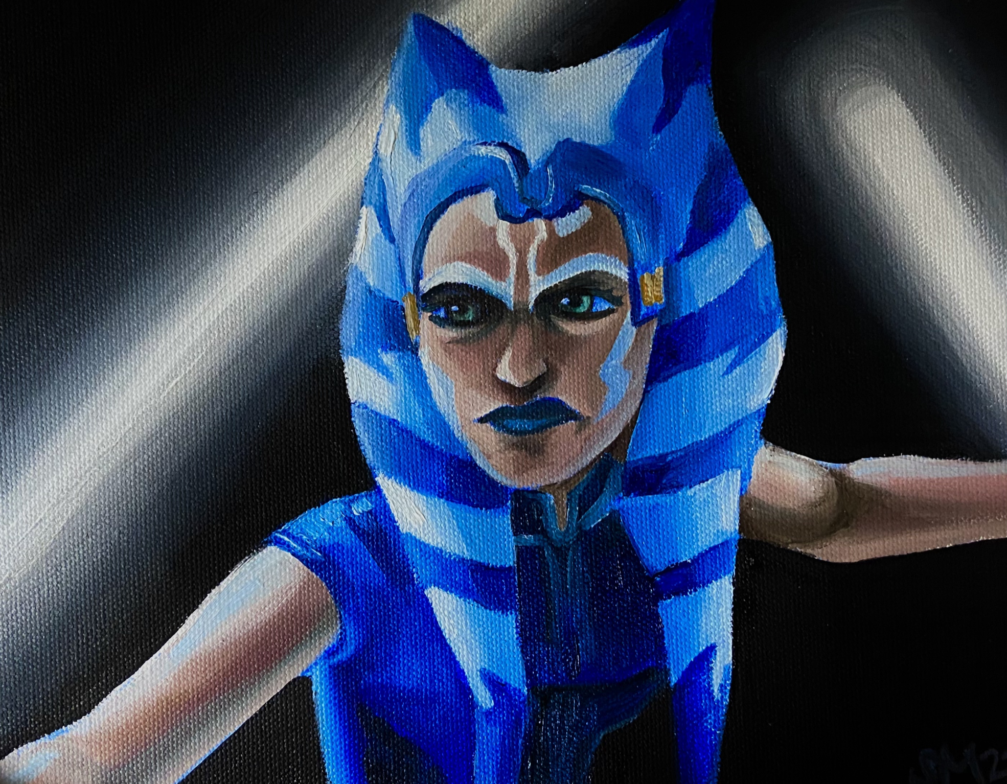"Ahsoka", oil on canvas, 8x10 in, 2022