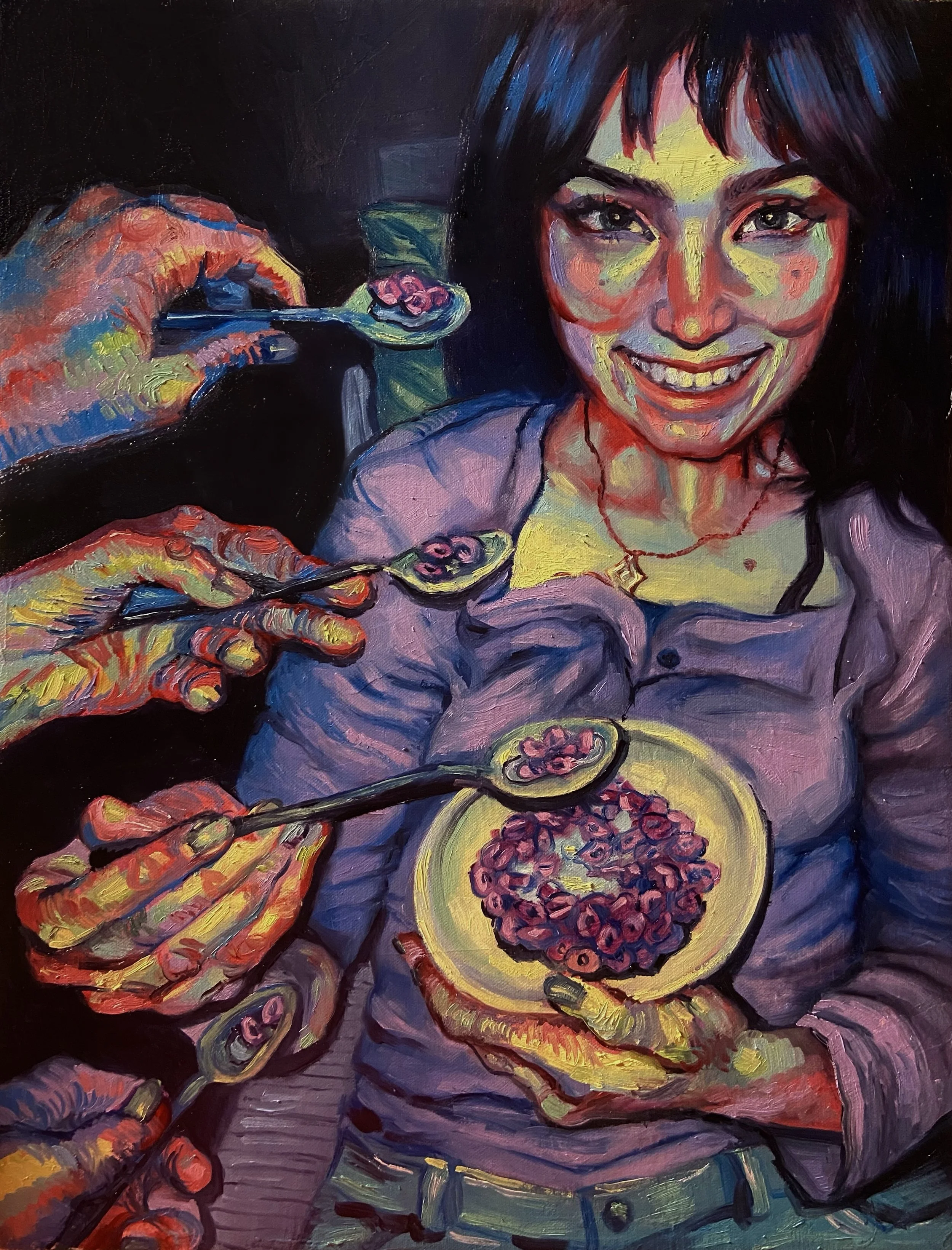 "Cereal", oil on canvas, 18x14in, 2023