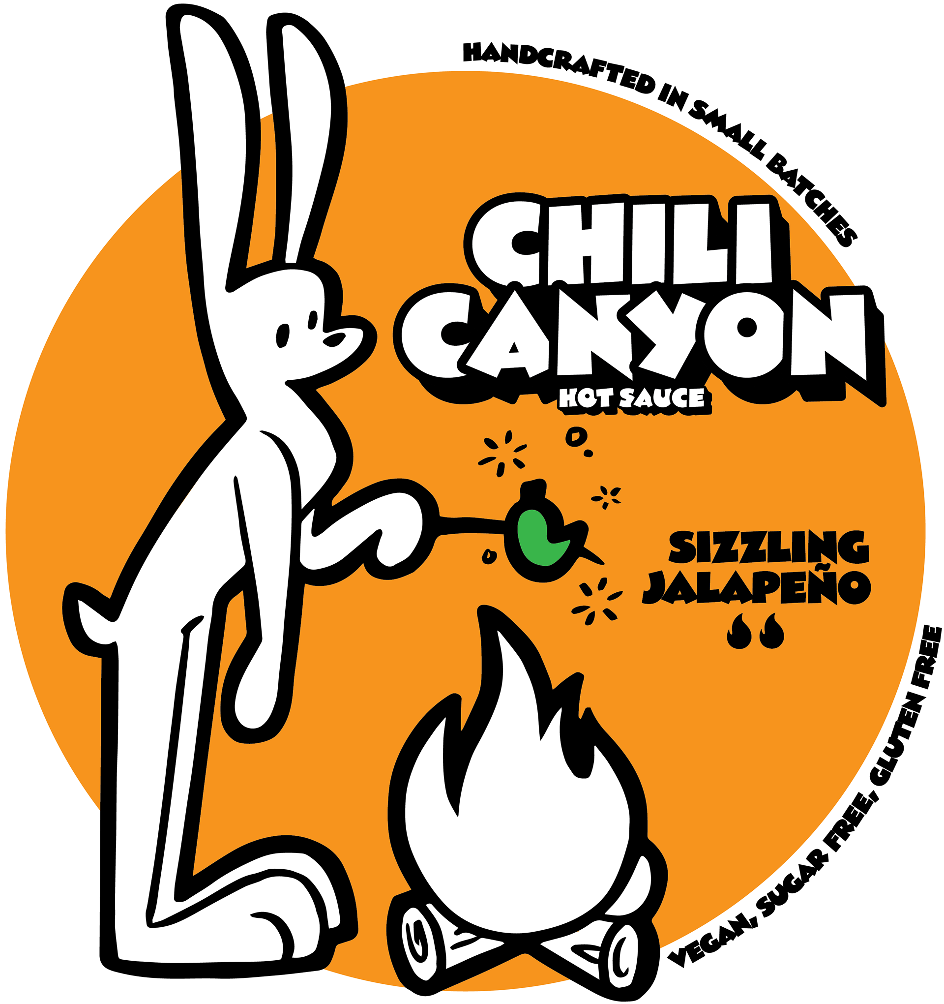 Medium hot sauce label design, Procreate, Illustrator, 2024
