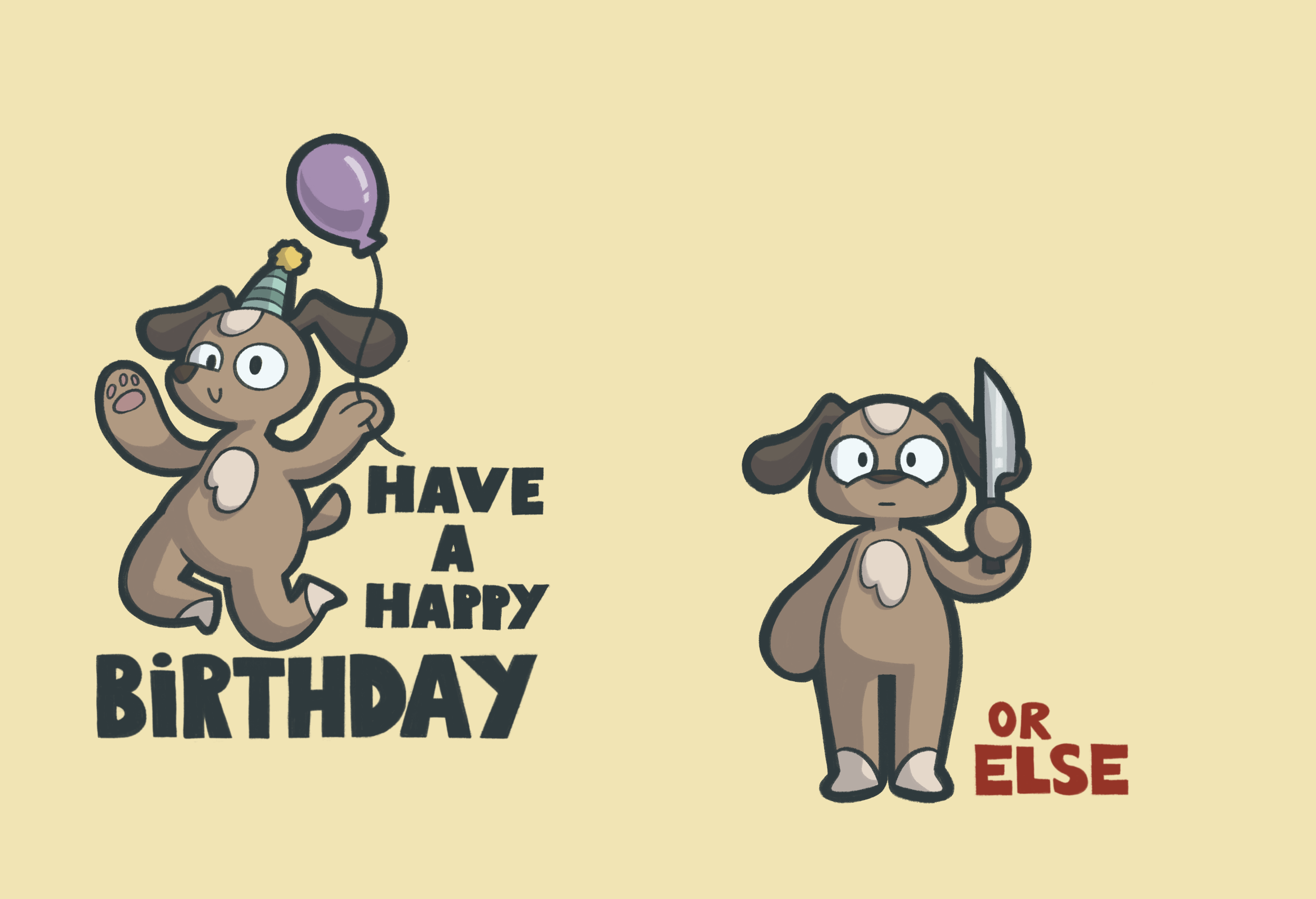 Birthday card, Procreate, 2024