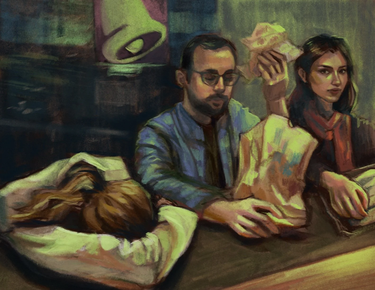 "Post Bar Hop", Procreate, 2024