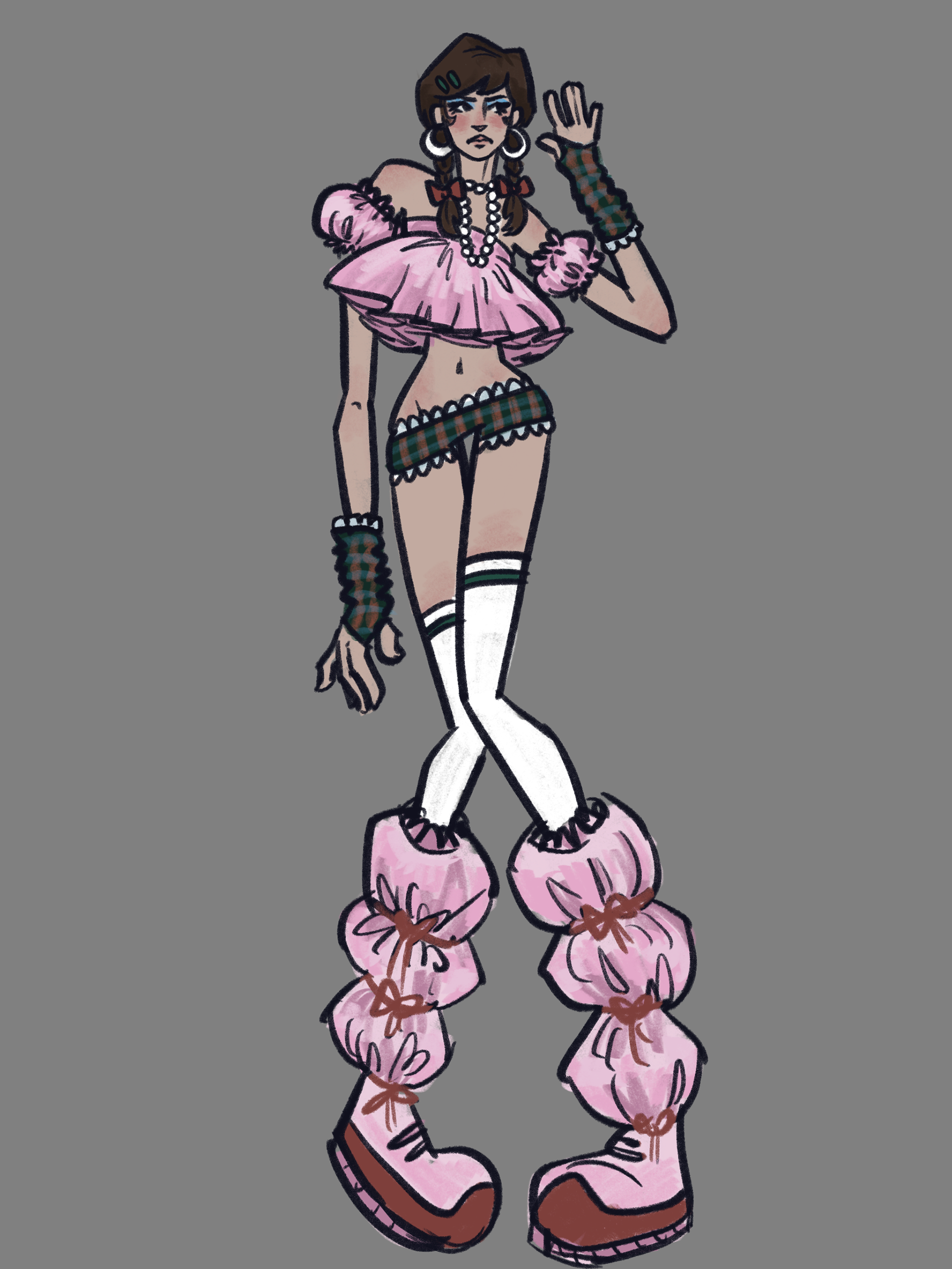 Fashion design, Procreate, 2024