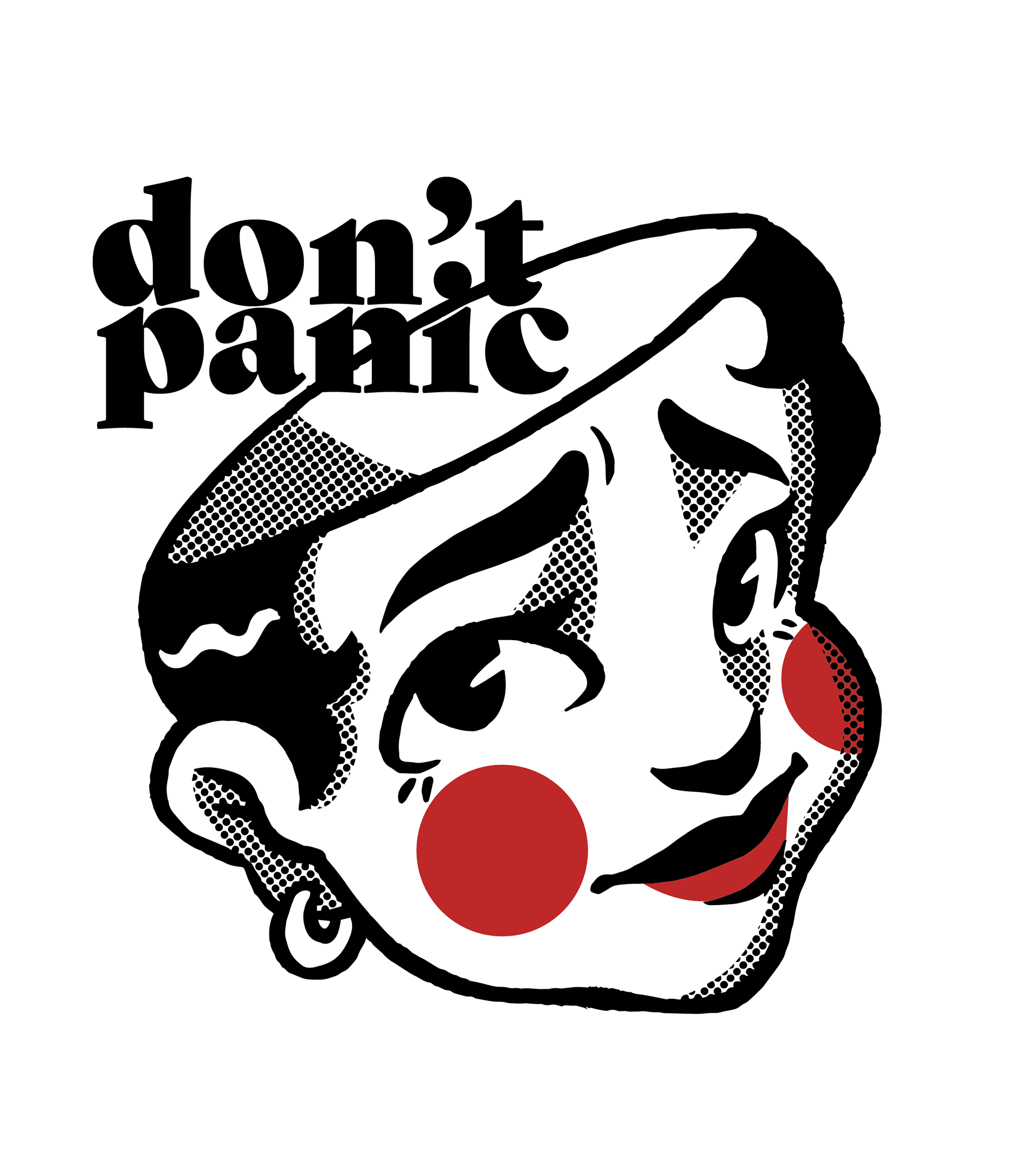 Don't Panic, Procreate, Illustrator, 2022