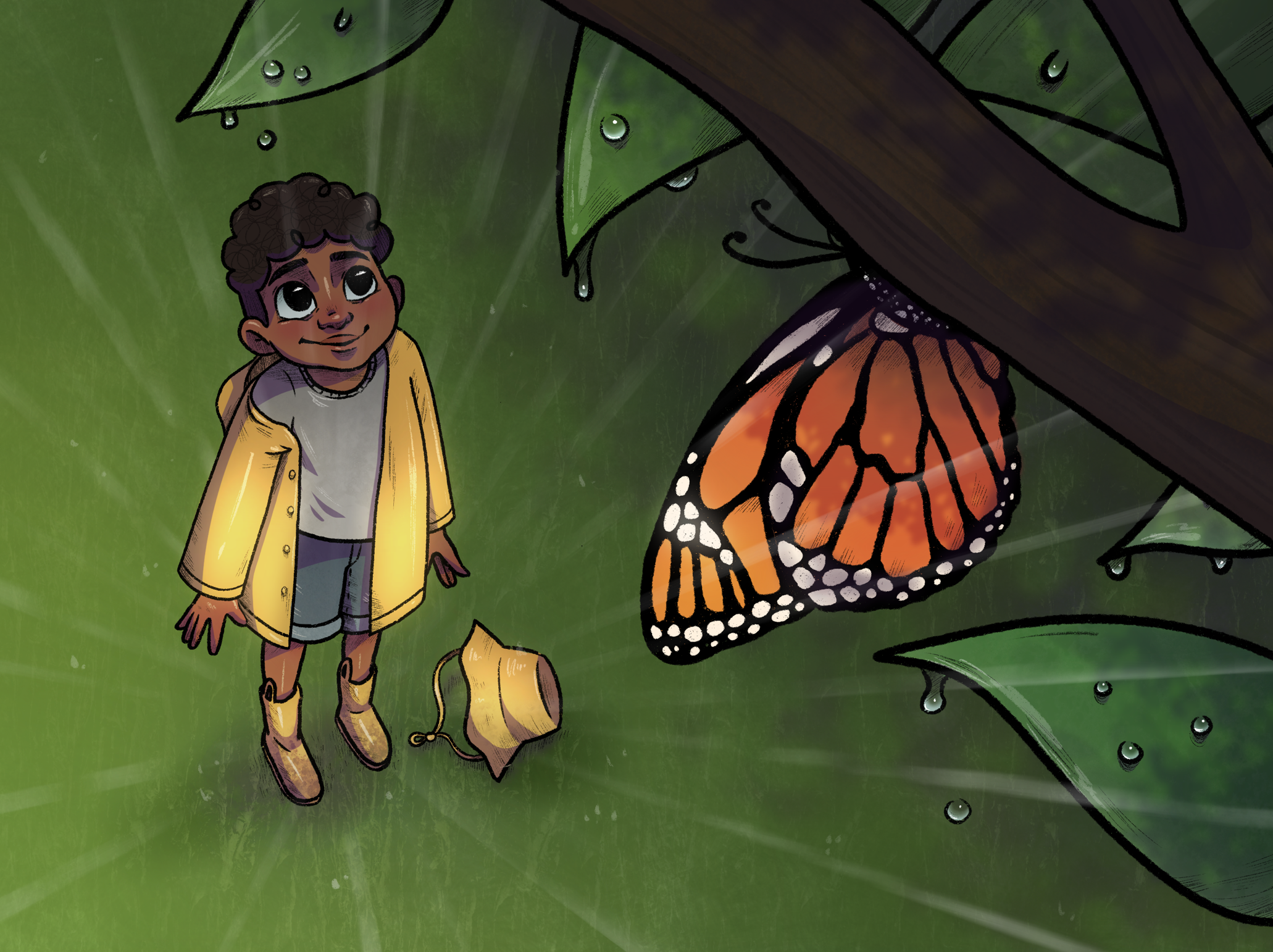 children's book page, 2022, Procreate