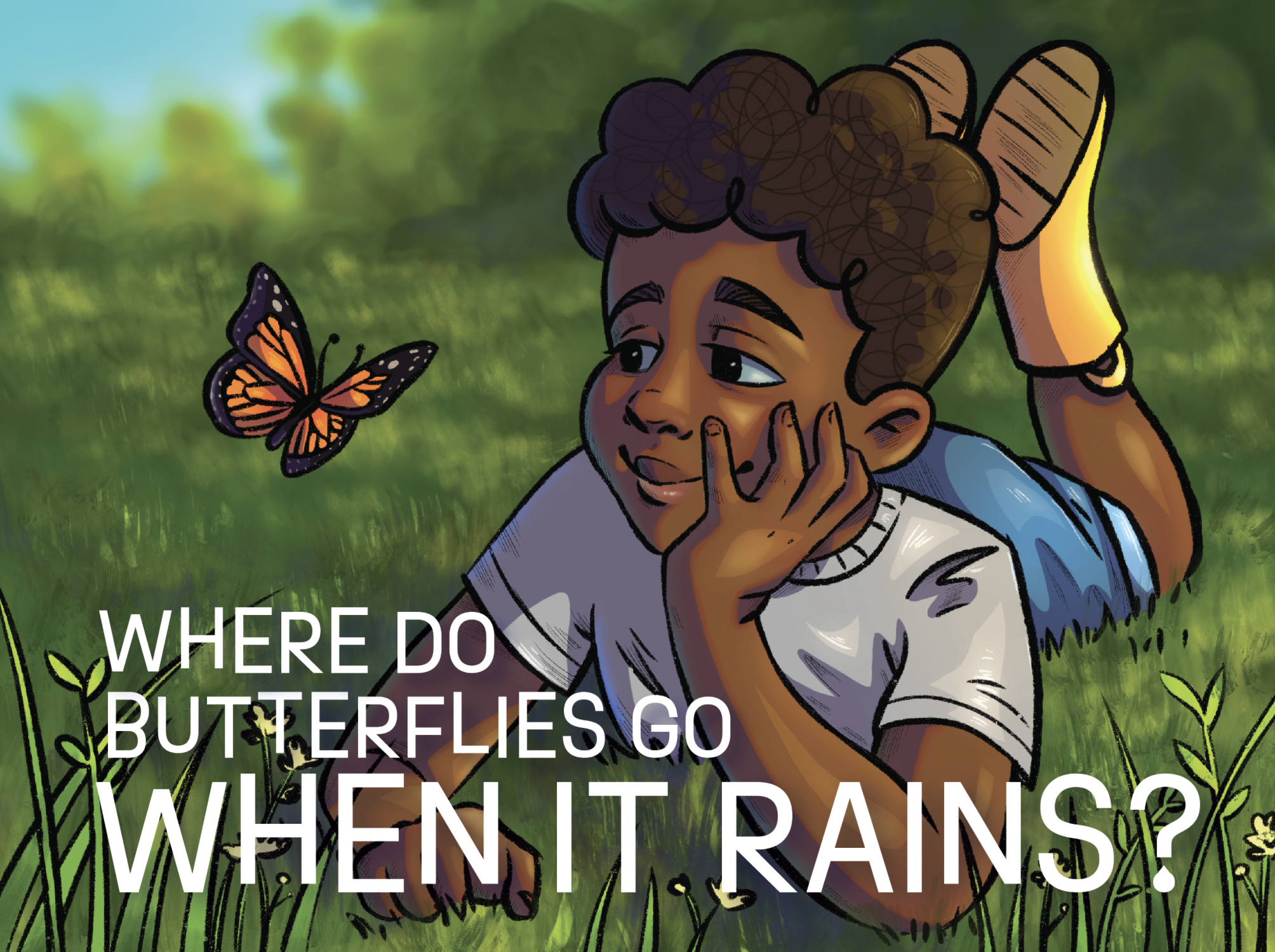 children's book cover, 2022, Procreate