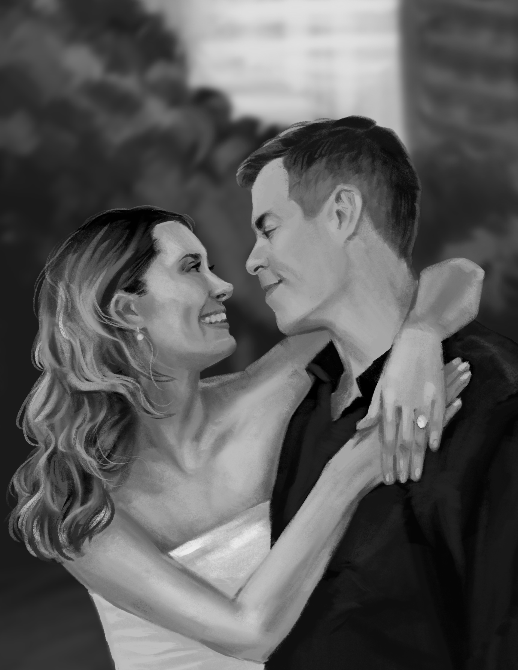 engagement drawing, 2024, Procreate