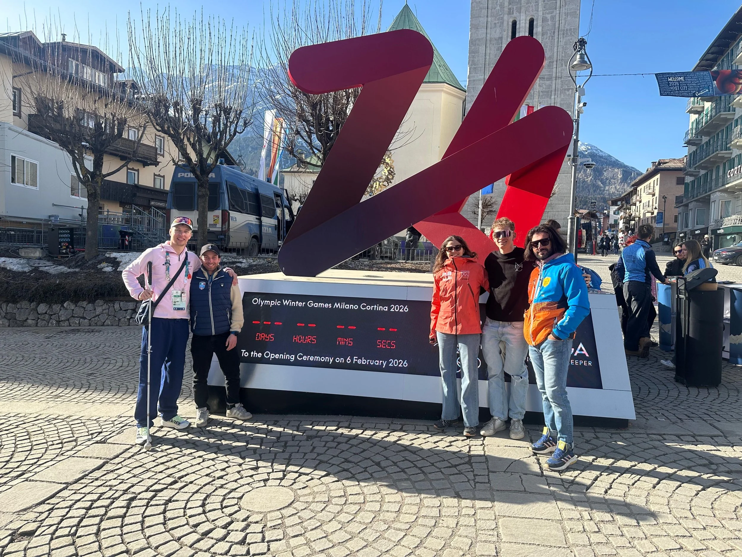 First Training Days in Cortina for Fred Warburton and James Hannan