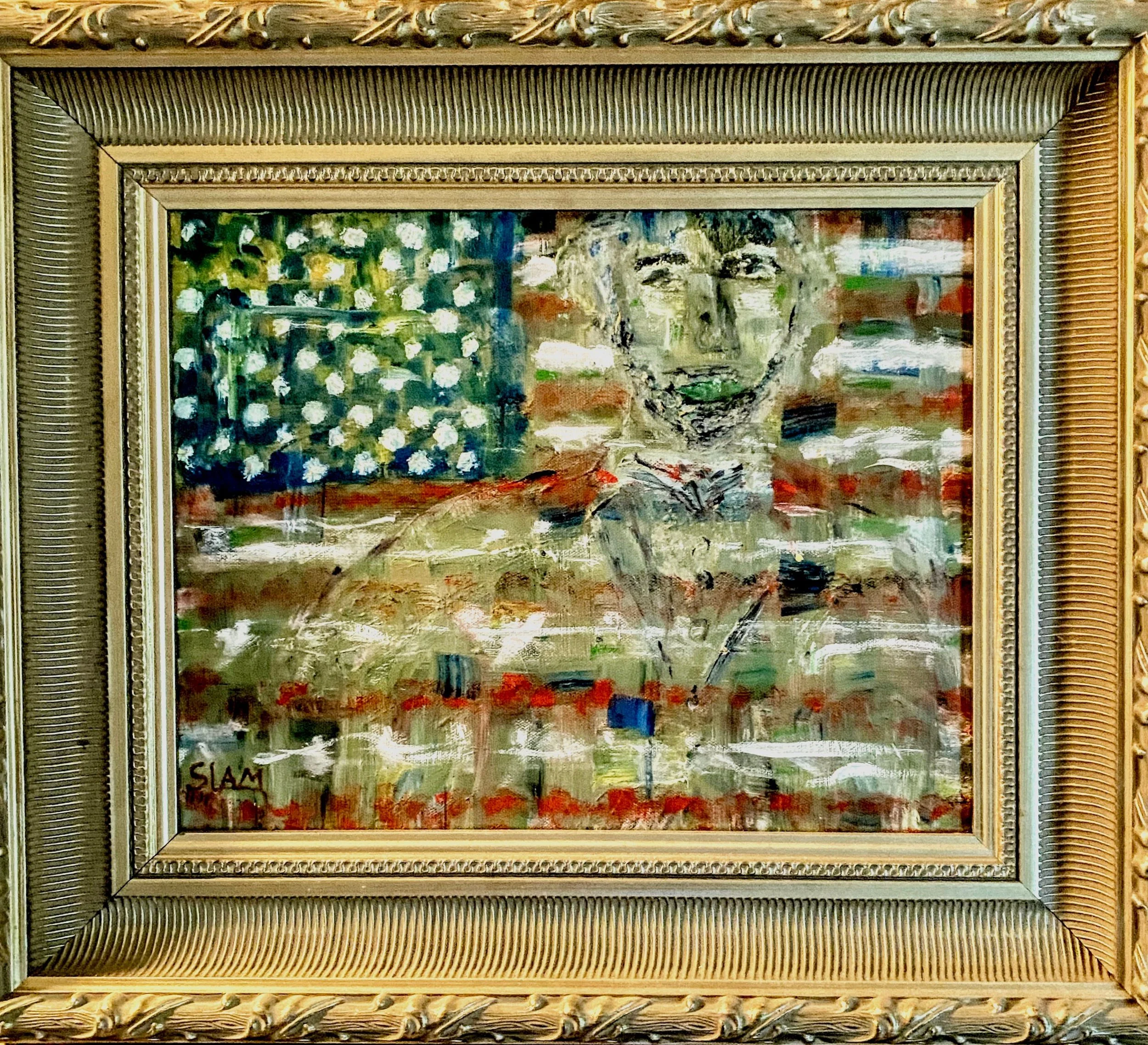 Lincoln Lost In the Fabric of America (11"x14")