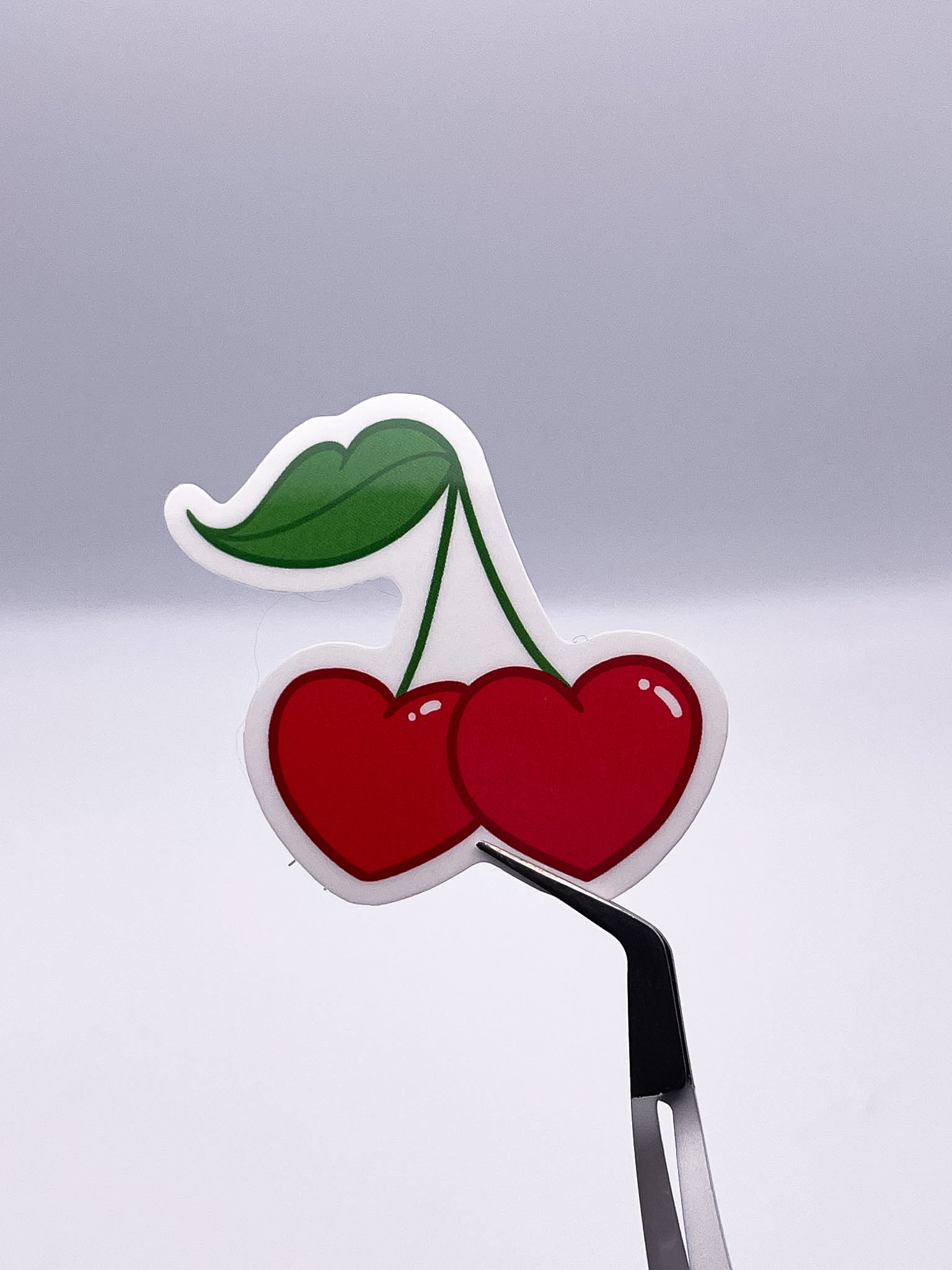 Cherry Hearts Temporary Tattoo Sticker