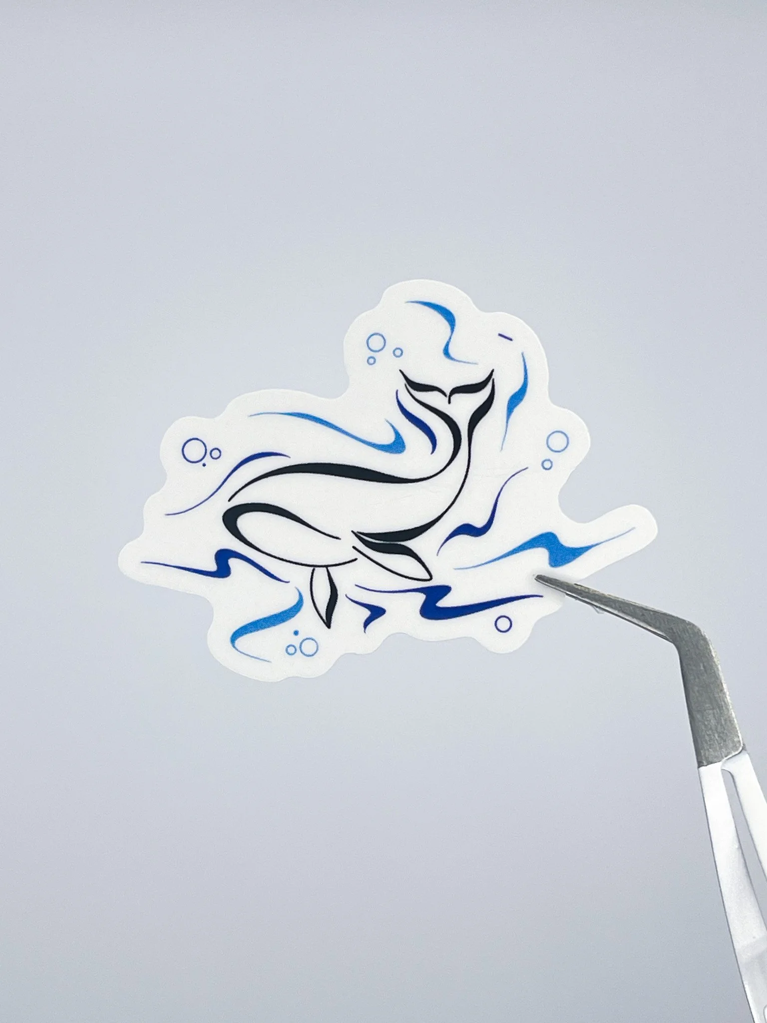 Whimsical Whale Temporary Tattoo Sticker
