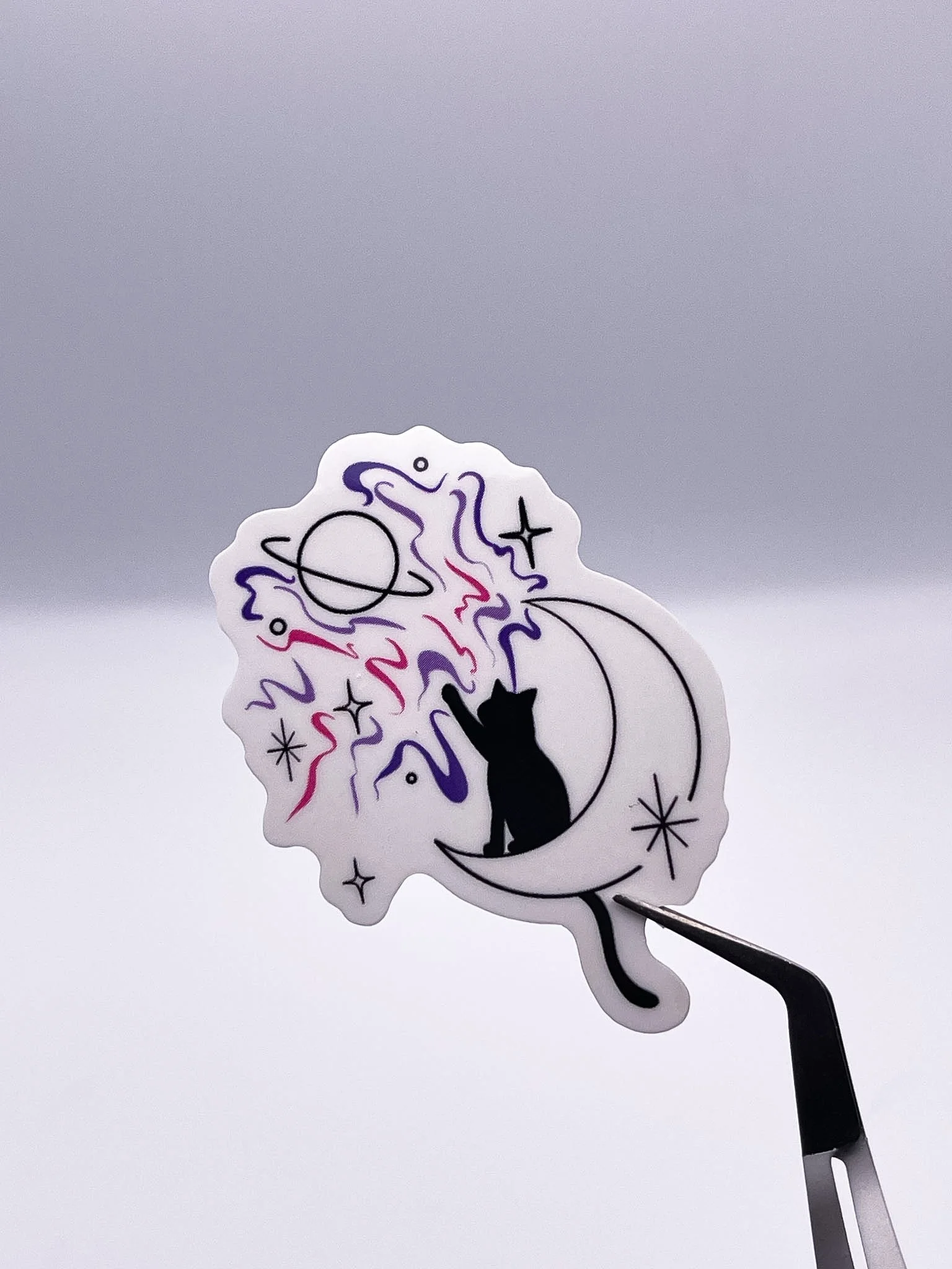 Galactic Kitty Temporary Tattoo Sticker