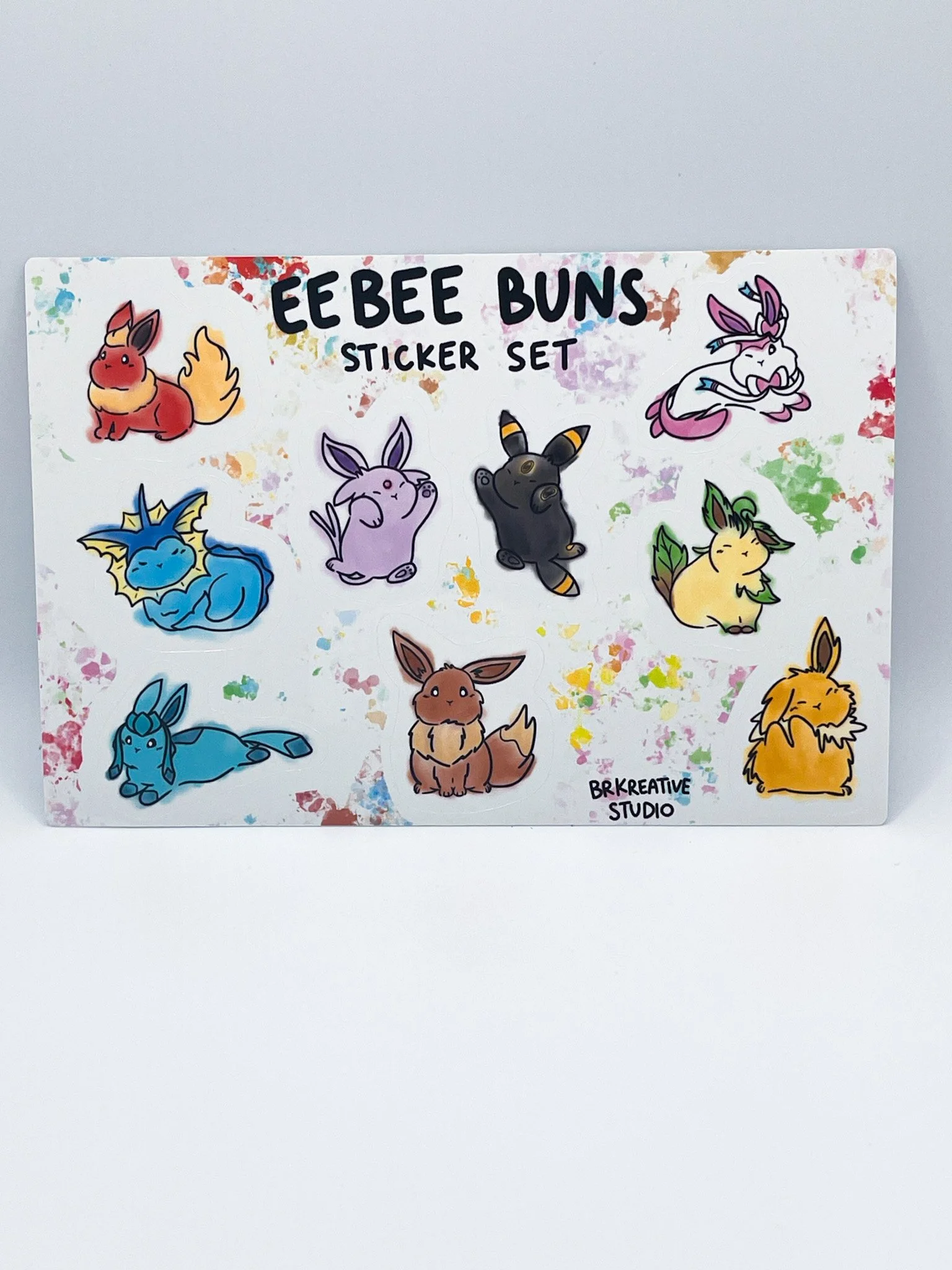 Eebee Buns Sticker Set