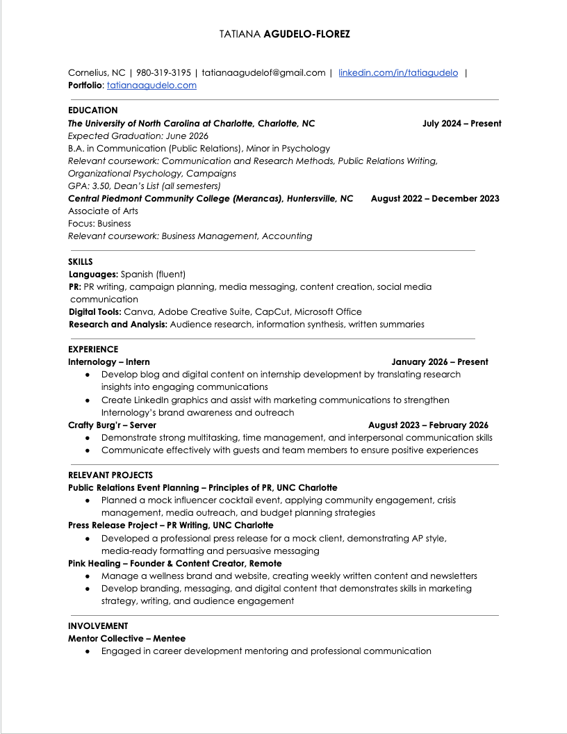 Resume 2026 – Agudelo-Florez, Tatiana