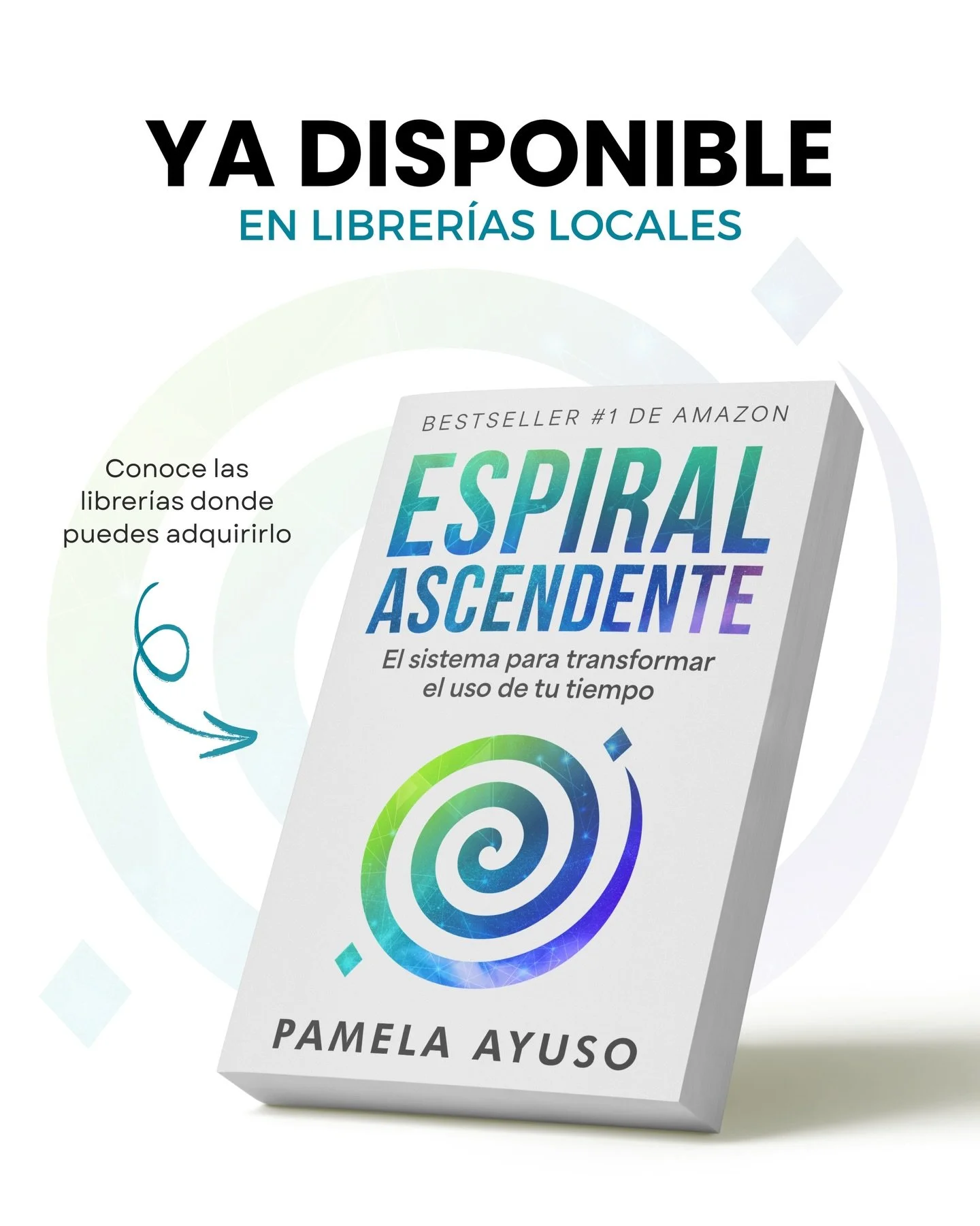 &iexcl;Espiral Ascendente ya disponible en librer&iacute;as locales! 🌀 
Finalmente pueden adquirir mi libro en f&iacute;sico en estas librer&iacute;as. Espero les ayude a controlar su tiempo y crear su mejor versi&oacute;n.✨ Much&iacute;simas gracia