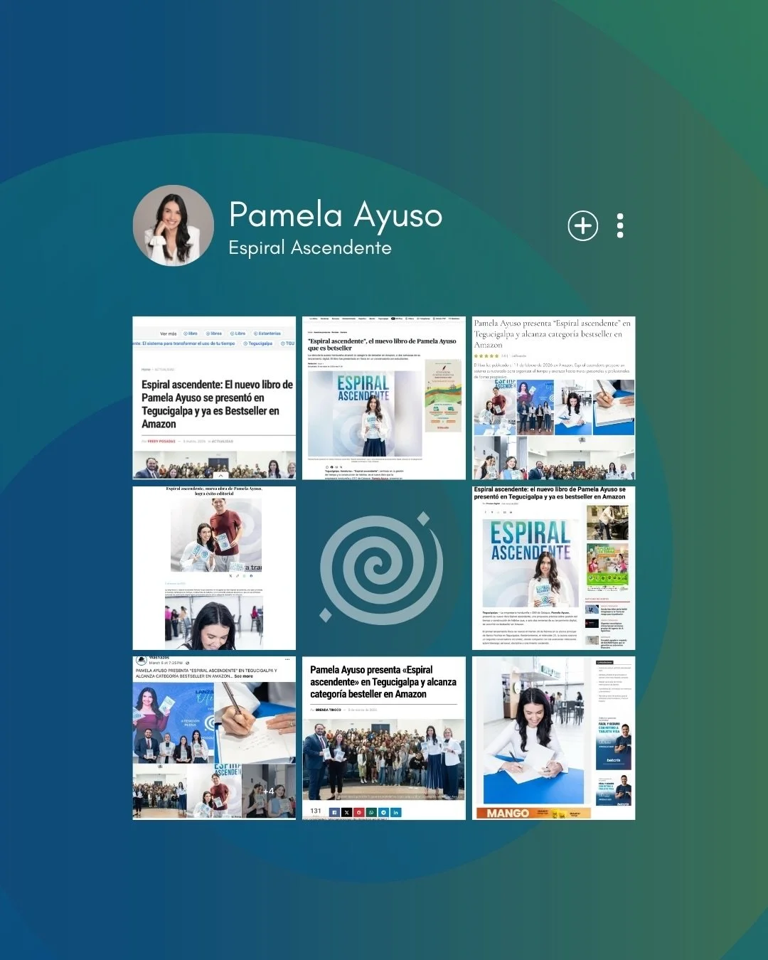 Quiero agradecer a todos los medios, plataformas, aliados y personas que han compartido, mencionado y difundido Espiral Ascendente. ✨​

Cada una de estas menciones representa una oportunidad para que este mensaje llegue a m&aacute;s personas, genere 