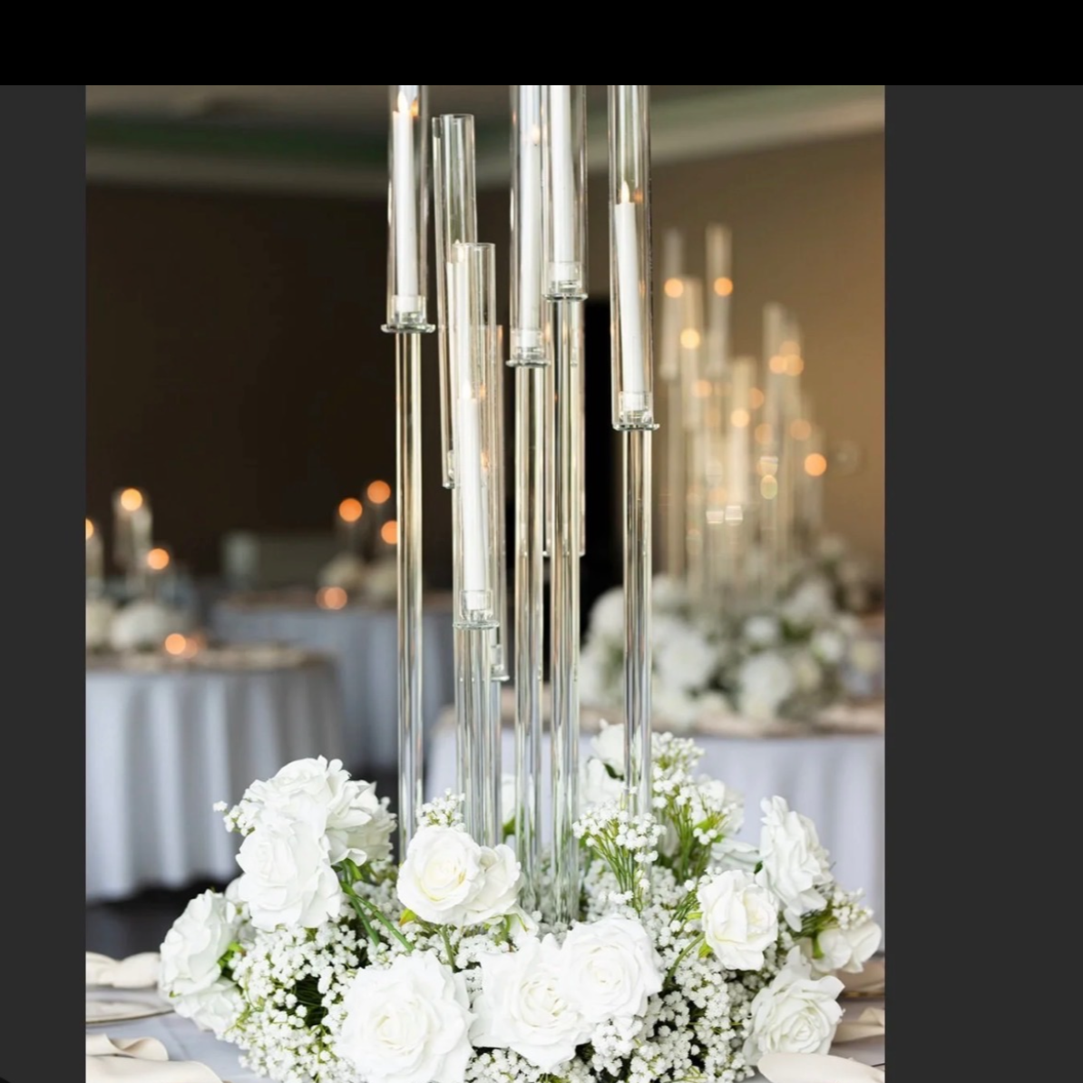 Statement piece silk flowers . 