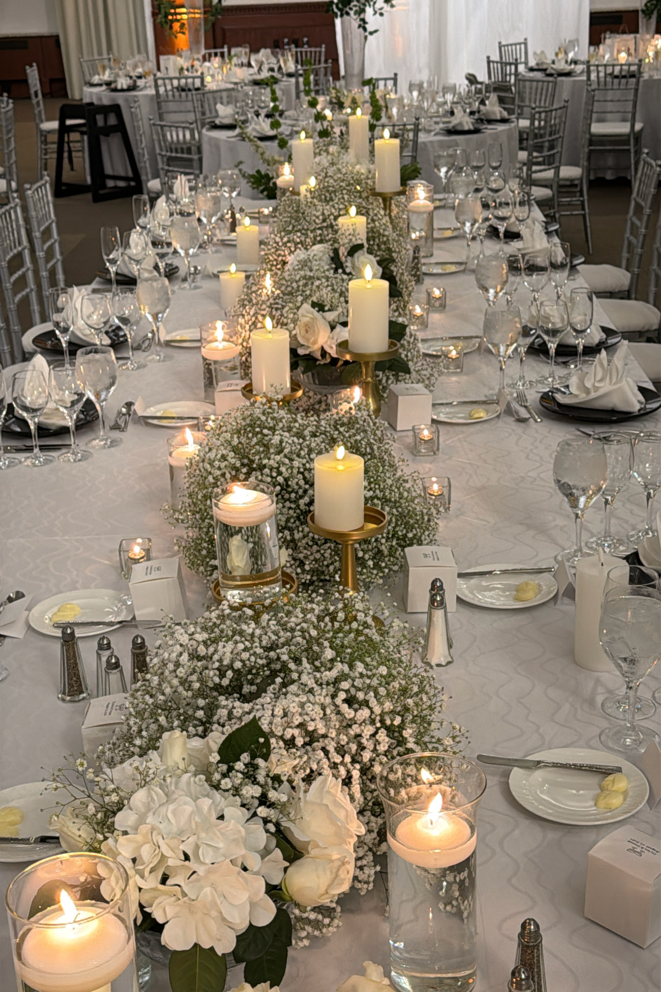 Upgrade to full table effect real flowers