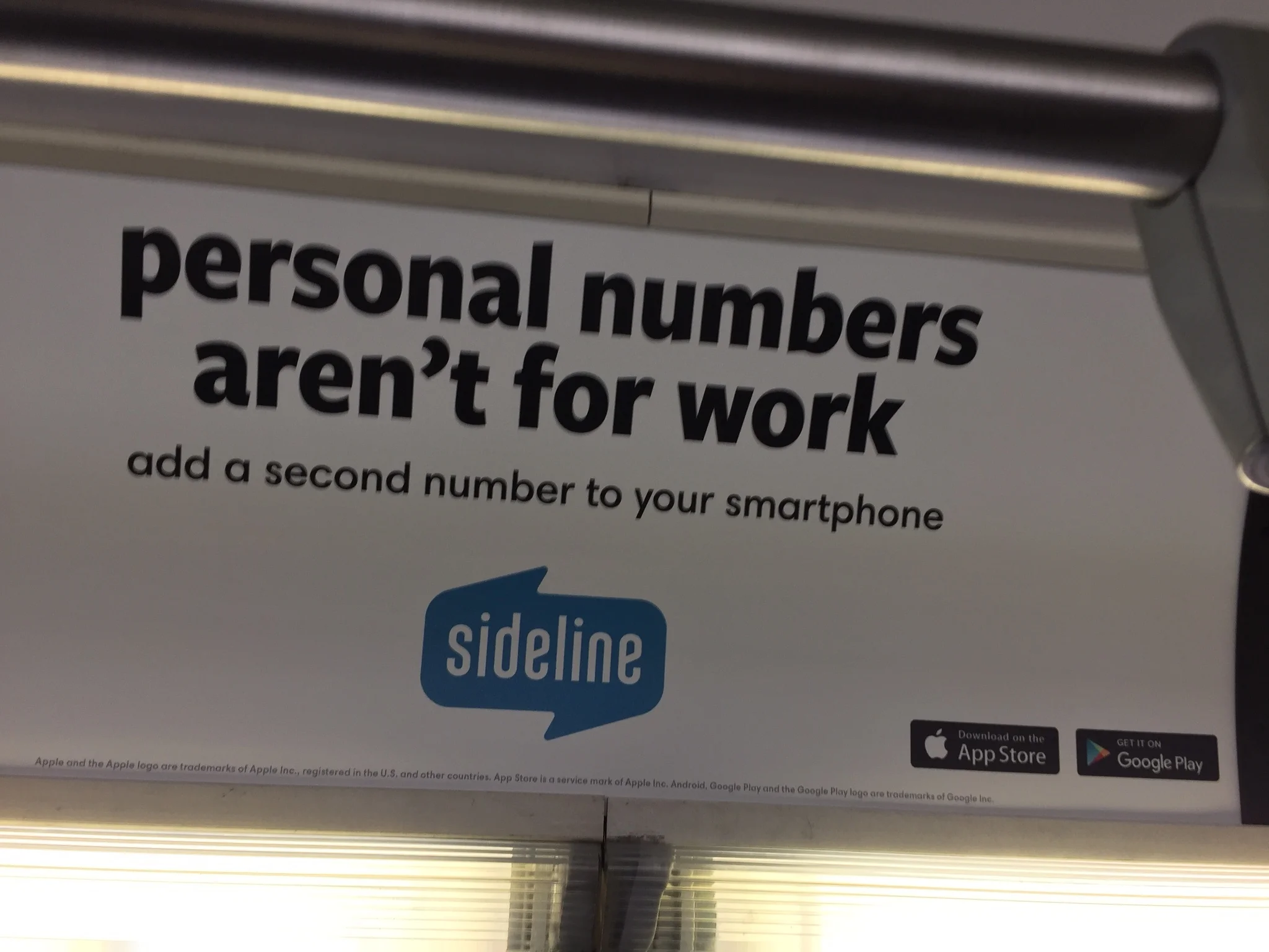 Sideline OOH ad on SF Muni and New York Metro