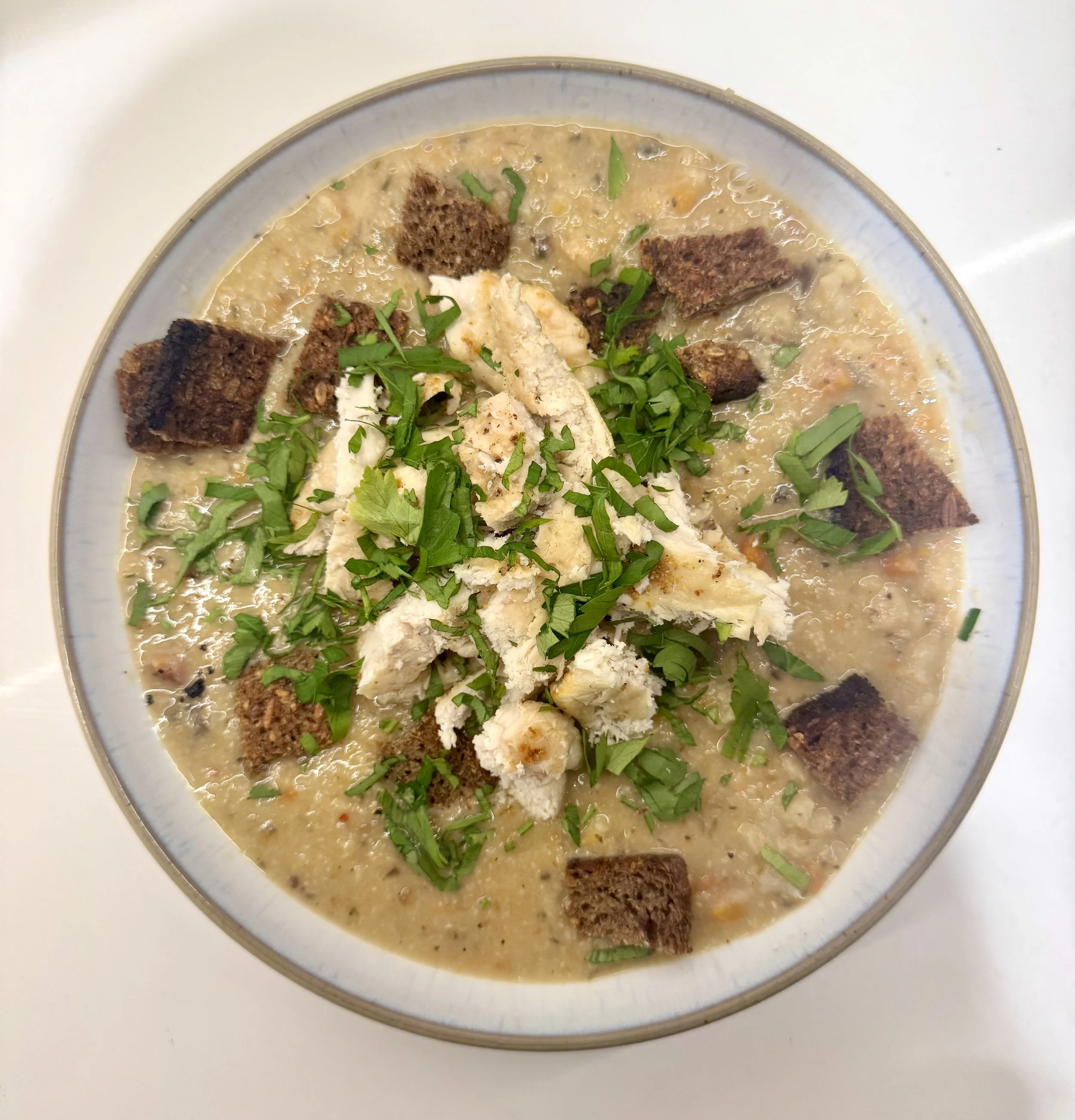 Recipe: Mushroom, cauliflower &amp; white bean soup