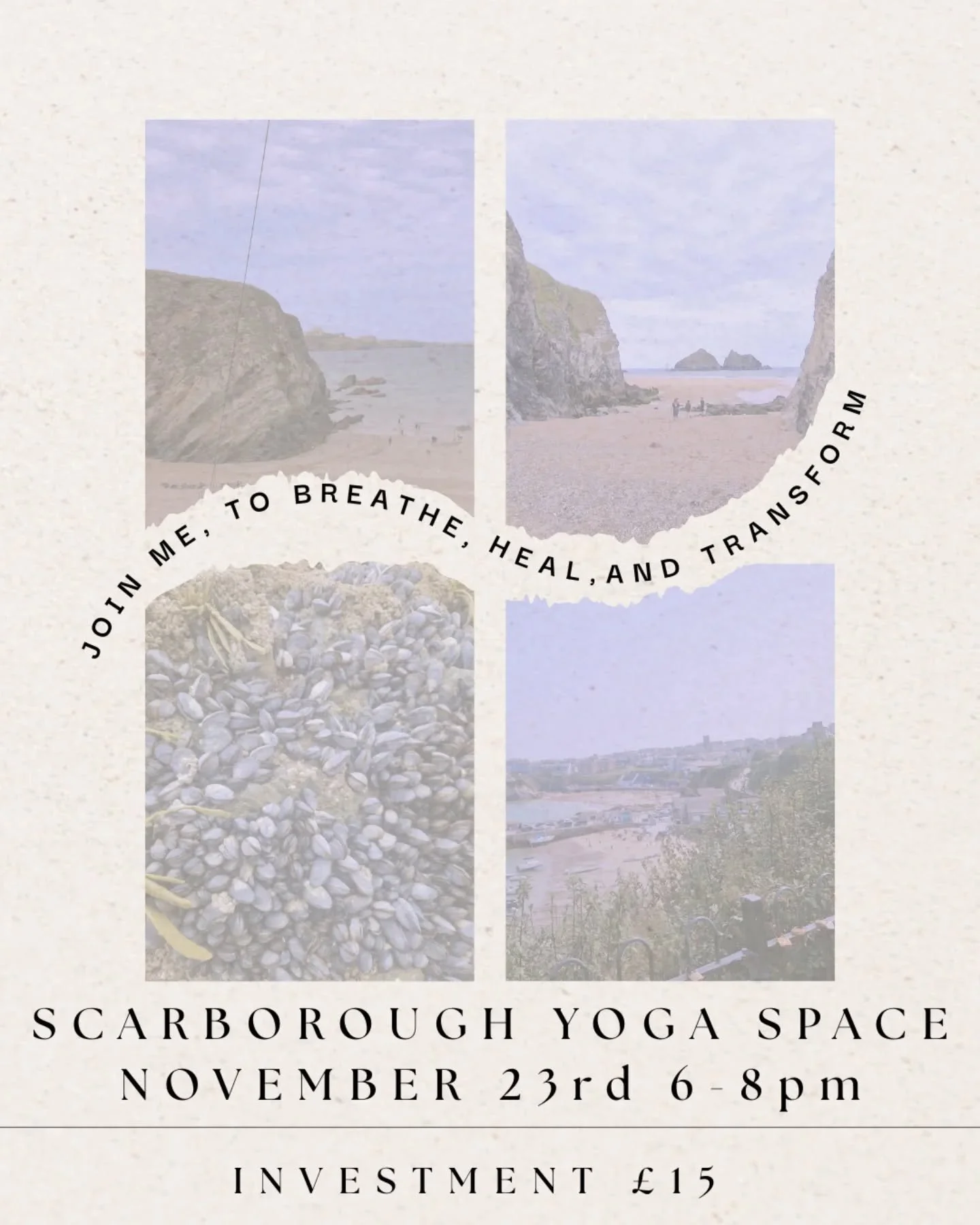 🍃✨️NOVEMBERS BREATHWORK ✨️🍃
Are you ready to transform your self care practice?
Join me in this transformative healing journey on November 23rd at Scarborough Yoga Space
Together, we breathe, release, and let go 🍃
Tickets are limited, and pr