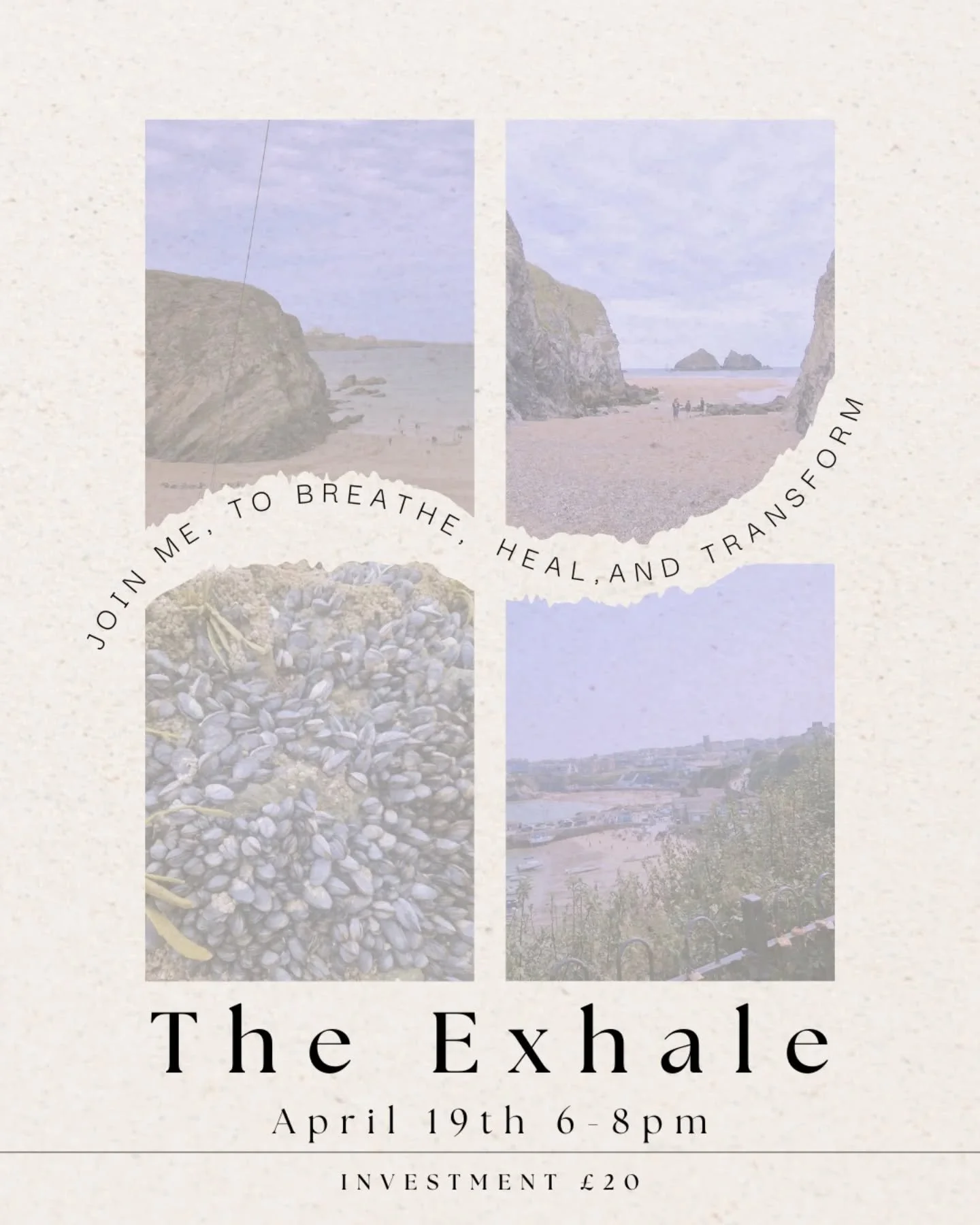 The Exhale ~ 19th April ~ 6-8pm 

Scarborough Yoga Space 🧘&zwj;♀️ 

An incredible Immersive experience, a community of like minded people journeying together 

This is the final month of doing 2 for a little while. 

New and exciting offerings are c