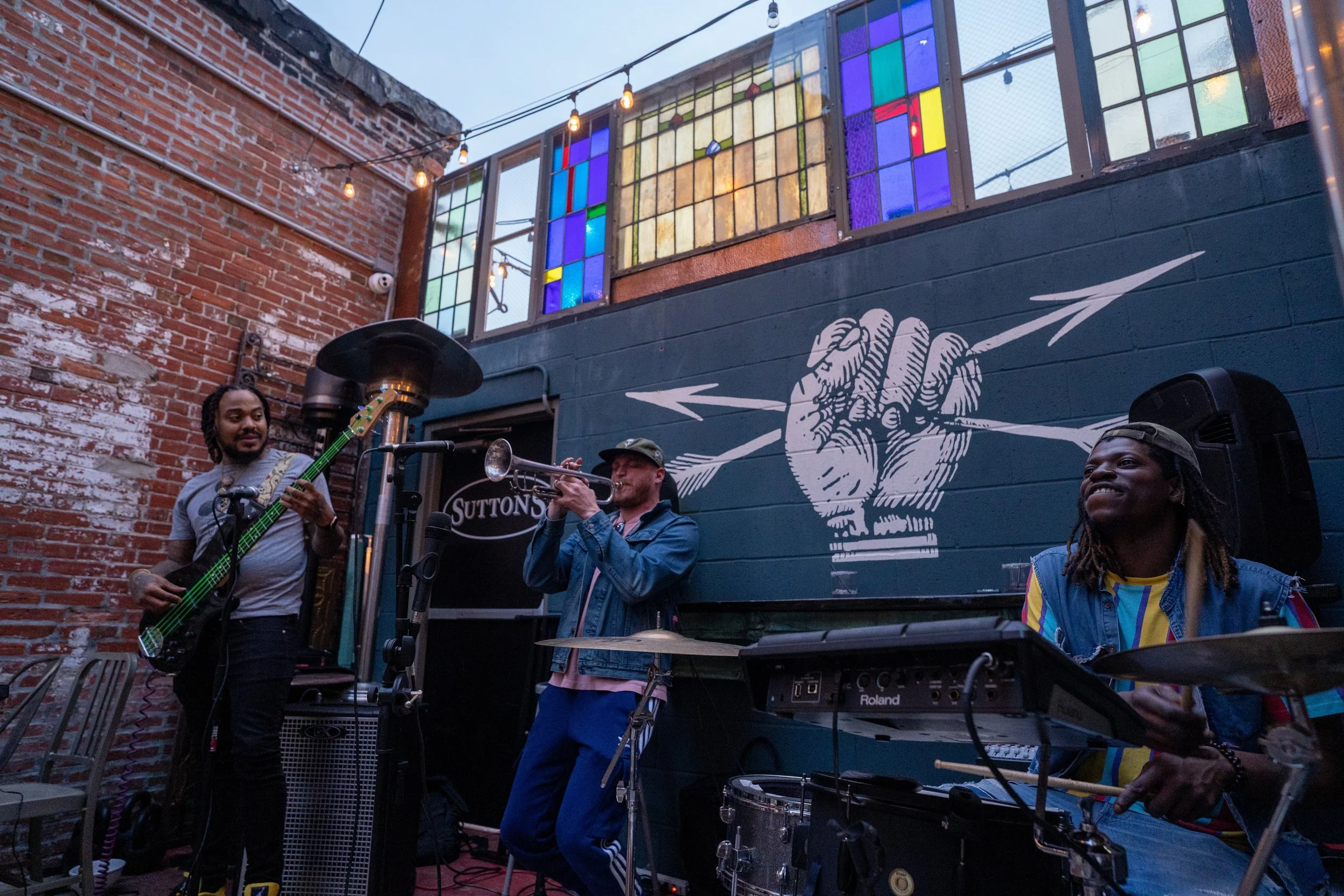 A 3-piece band playing live music in Philly