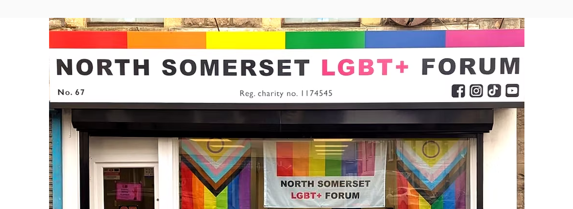 We are a locally based registered charity formed to support members of the LGBT+ community, to include their friends and families within North Somerset.