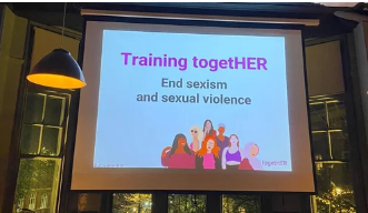 TogetHER Against Sexism provides transformative CPD accredited training that equips individuals  with the skills to identify, address and ultimately end sexism and sexual violence and become proactive bystanders.