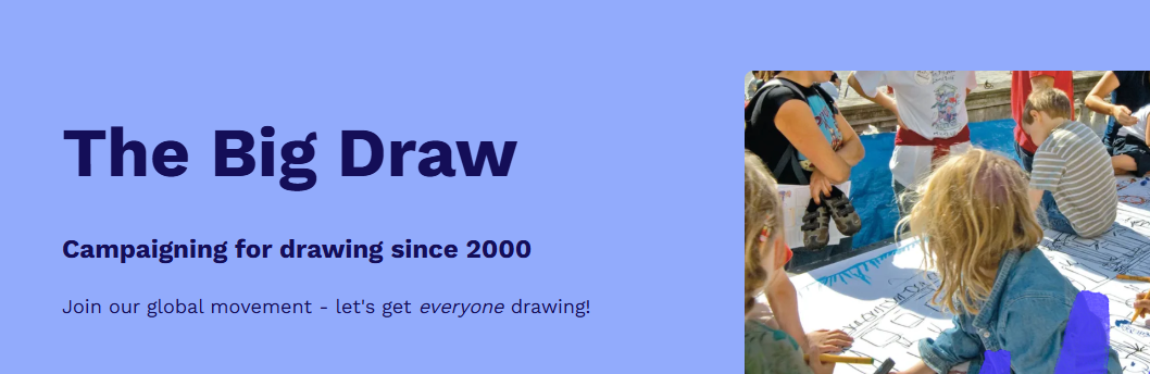 The Big Draw Festival is a worldwide celebration of drawing, with events run by organisations big and small across all different sectors that bring people together through the power of creativity. 

Whether you’re an individual, school, museum, care 