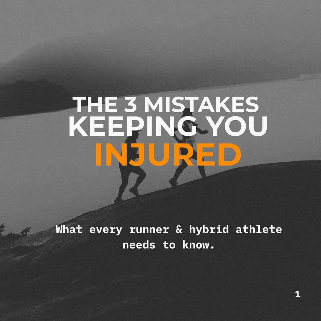 STOP THE CYCLE 
Last week an athlete came in frustrated.
Every time he tried to push mileage, his knee flared up.
So he’d rest a few days, stretch like crazy, then go back to training…
Only to end up right back at square one.
Sound fa