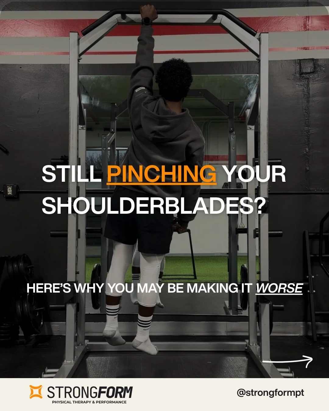 The shoulder isn&rsquo;t one joint. It&rsquo;s a system.

When one part stops moving well, something else usually ends up doing too much.

He was relying on pinching his shoulder blades back to take pressure off his traps.
It helped in the short term