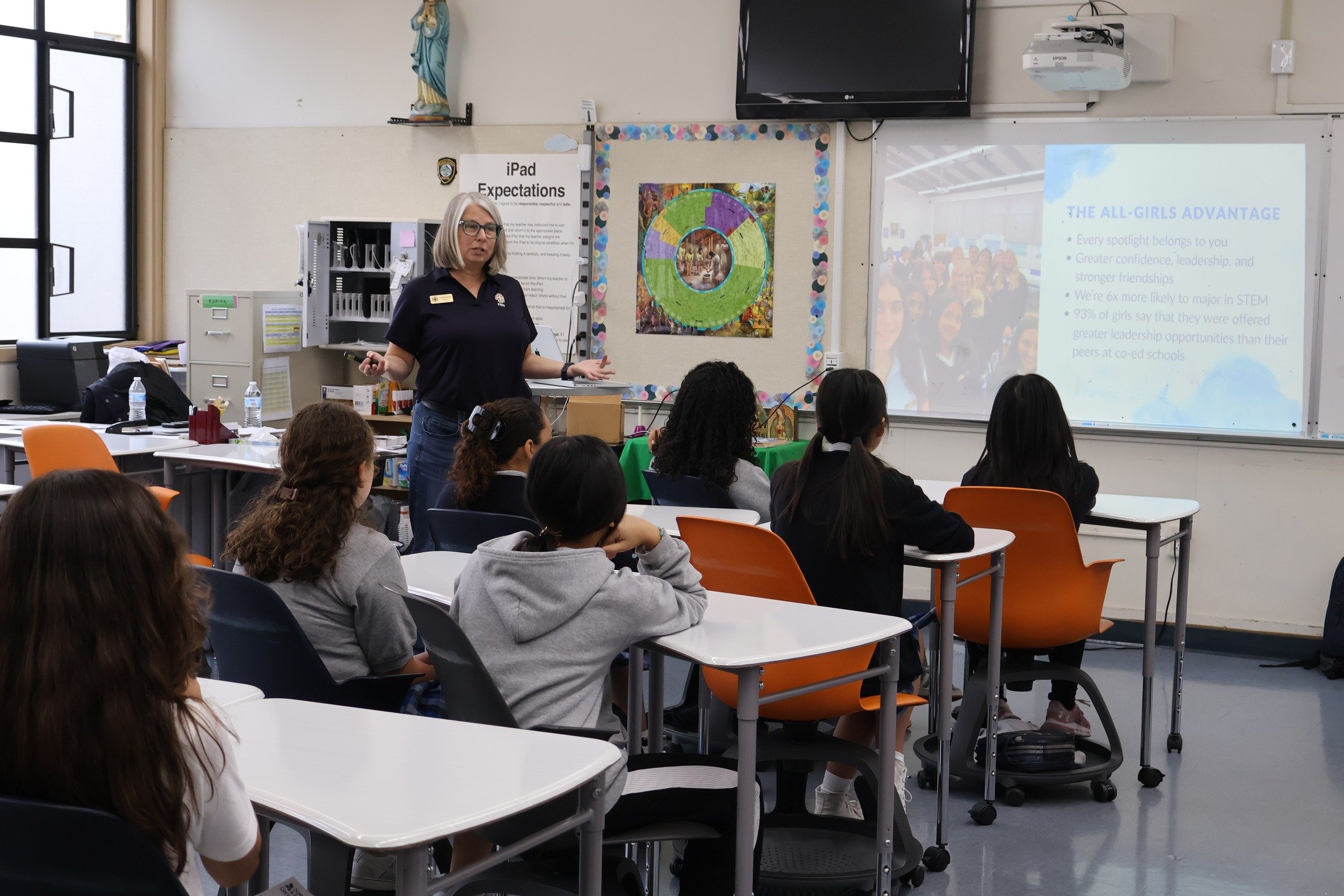 As a Catholic school in the South Bay, we're lucky enough to have close connections with some amazing Catholic high schools! 

Recently, our 8th grade students have been visited by Notre Dame High School, Presentation High School, Bellarmine College 