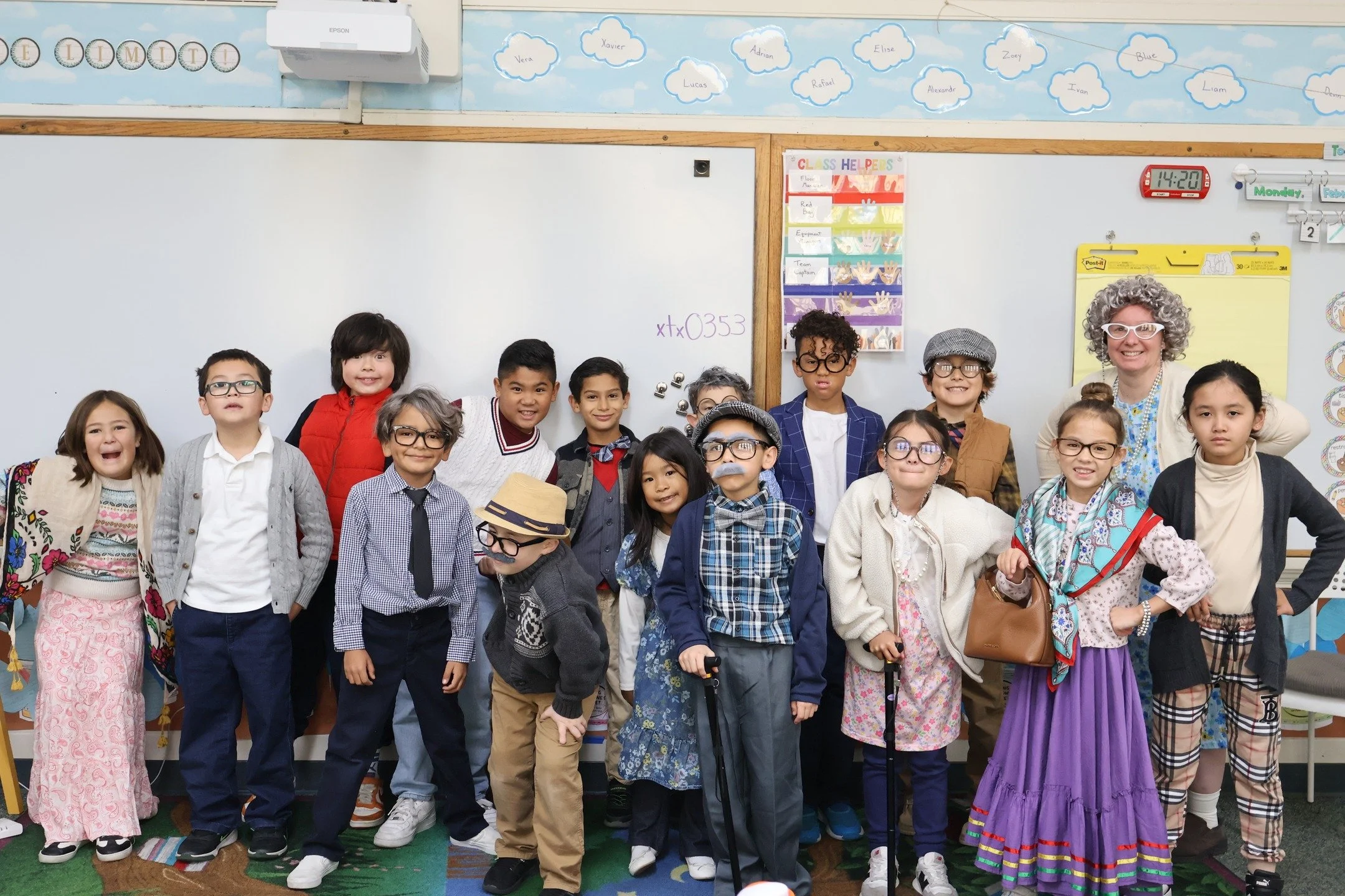 What's it like being 100 years old? 

Well, for our 100th day of school, our TK, Kindergarten, and 2nd grade students gave us a bit of insight. 

Still, despite their arched backs and canes, these 100 year-olds somehow kept the energy of their once e