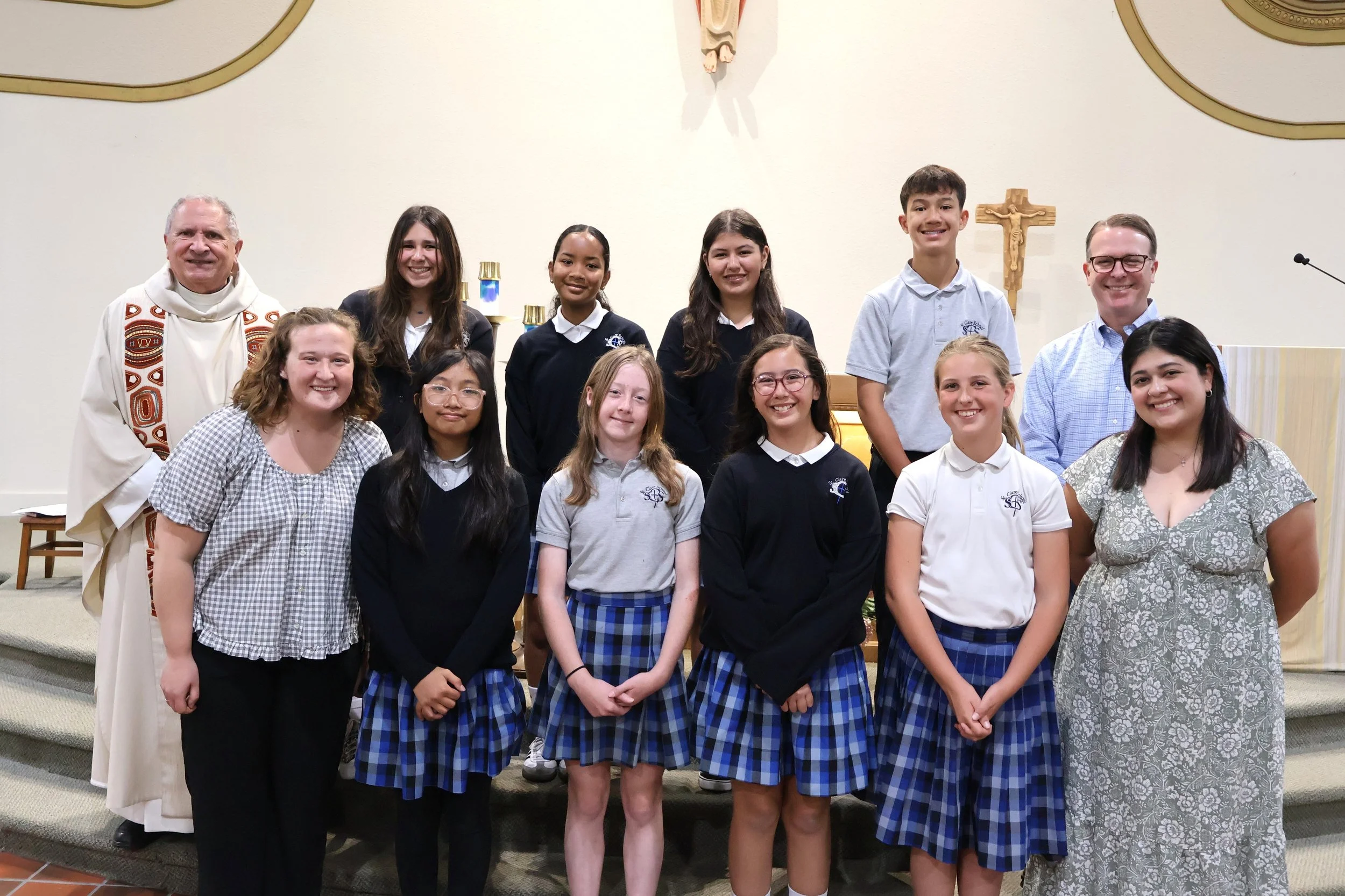 Last Friday, we welcomed our newly elected 2026/2027 Student Council members to their positions at the annual Installation Mass. 

We're so excited to see what they have in store for us next year! 

Soon after, Monsignor Fran let us know that the fol