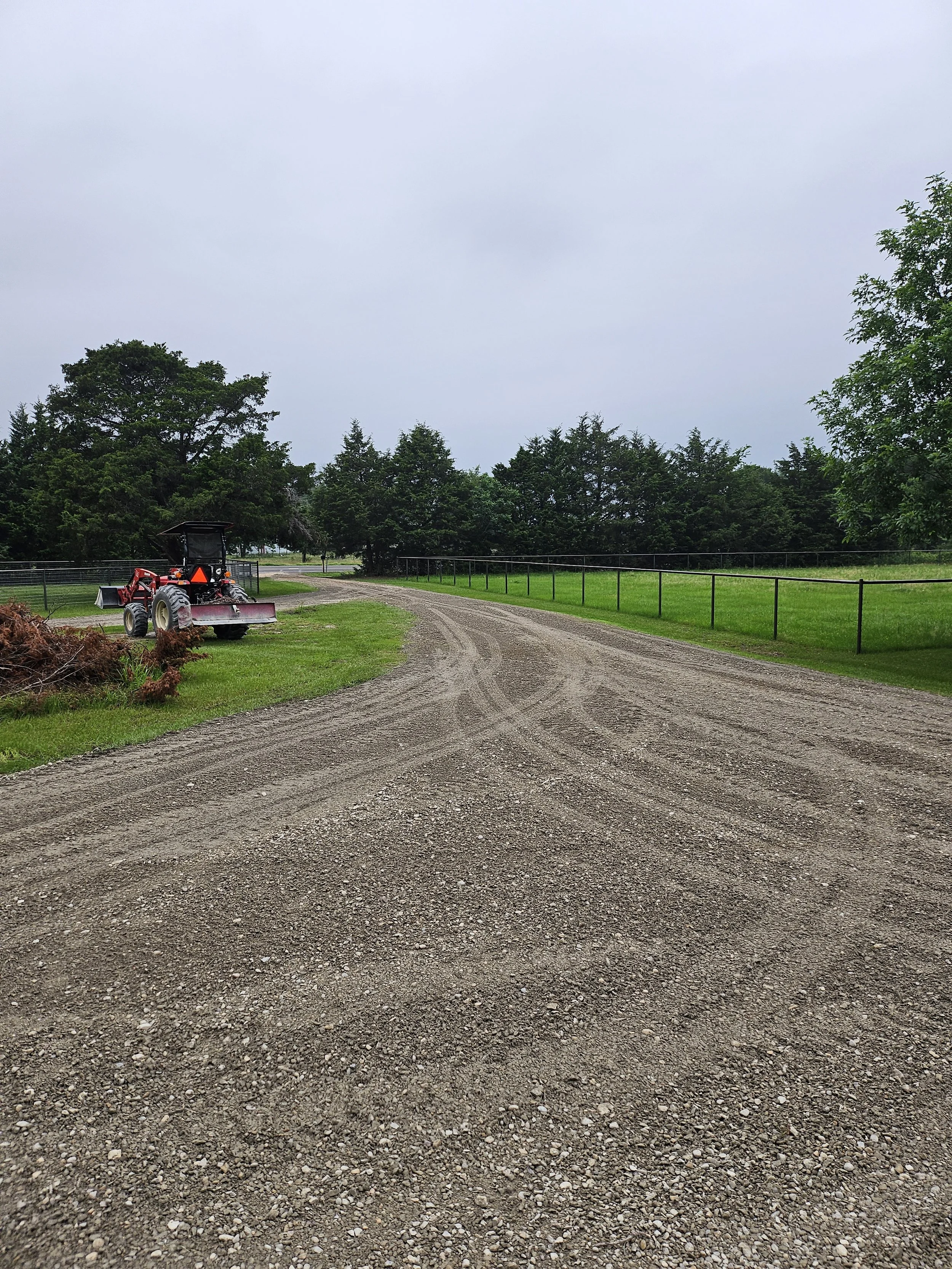 Driveway grading