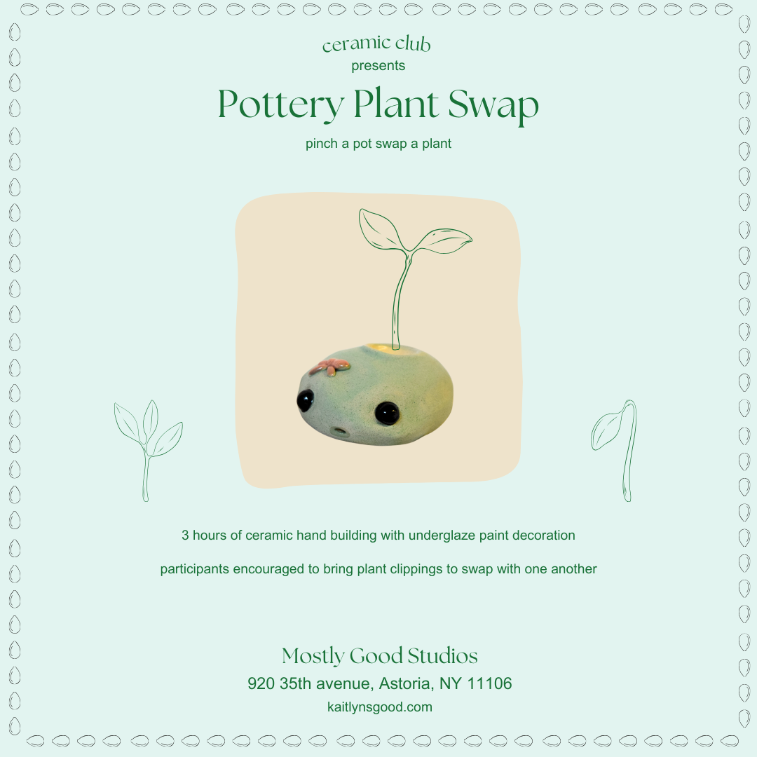 Ceramic Club Pottery Plant Swap