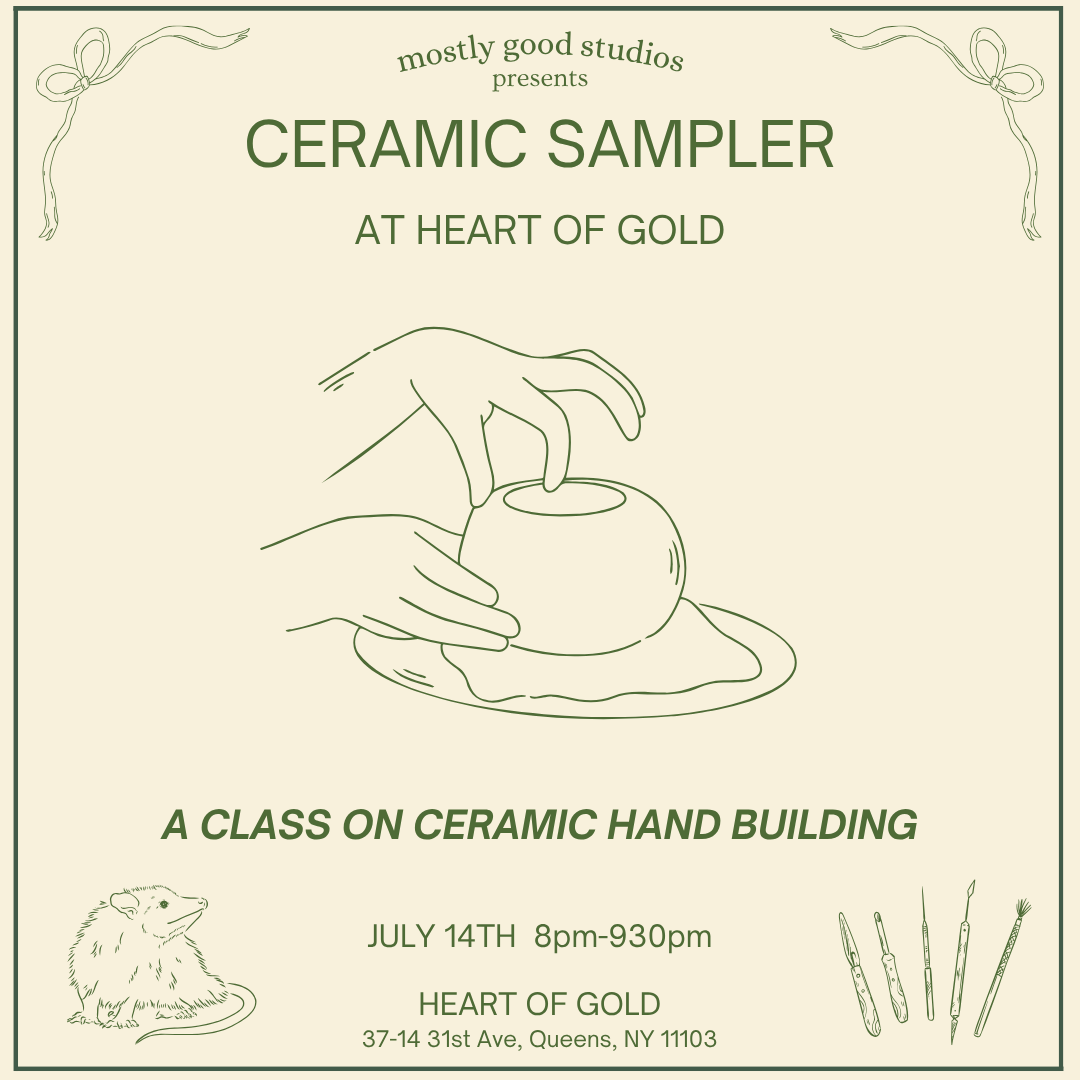 Ceramic Sampler at Heart of Gold 