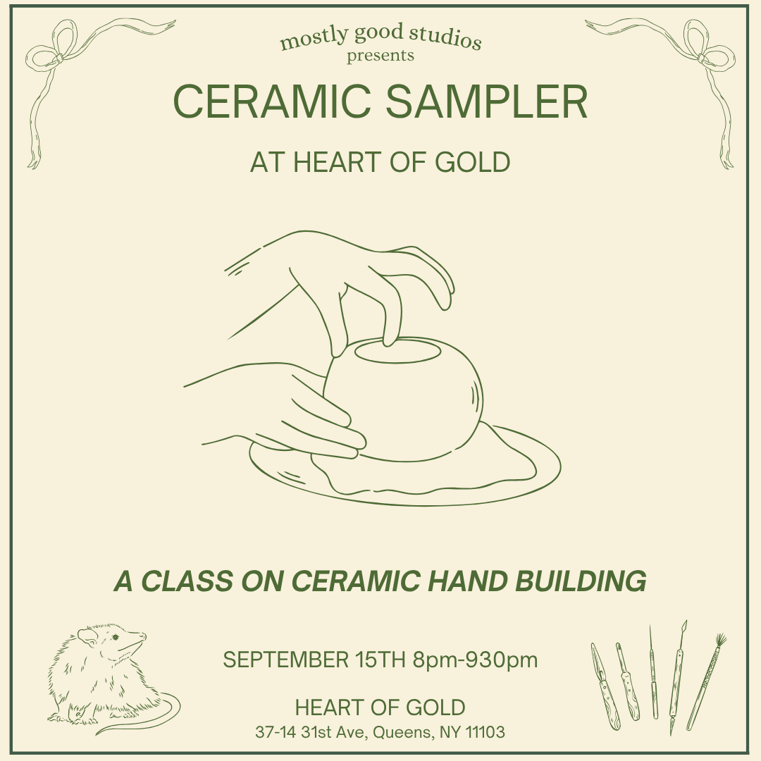 Ceramic Sampler at Heart of Gold 